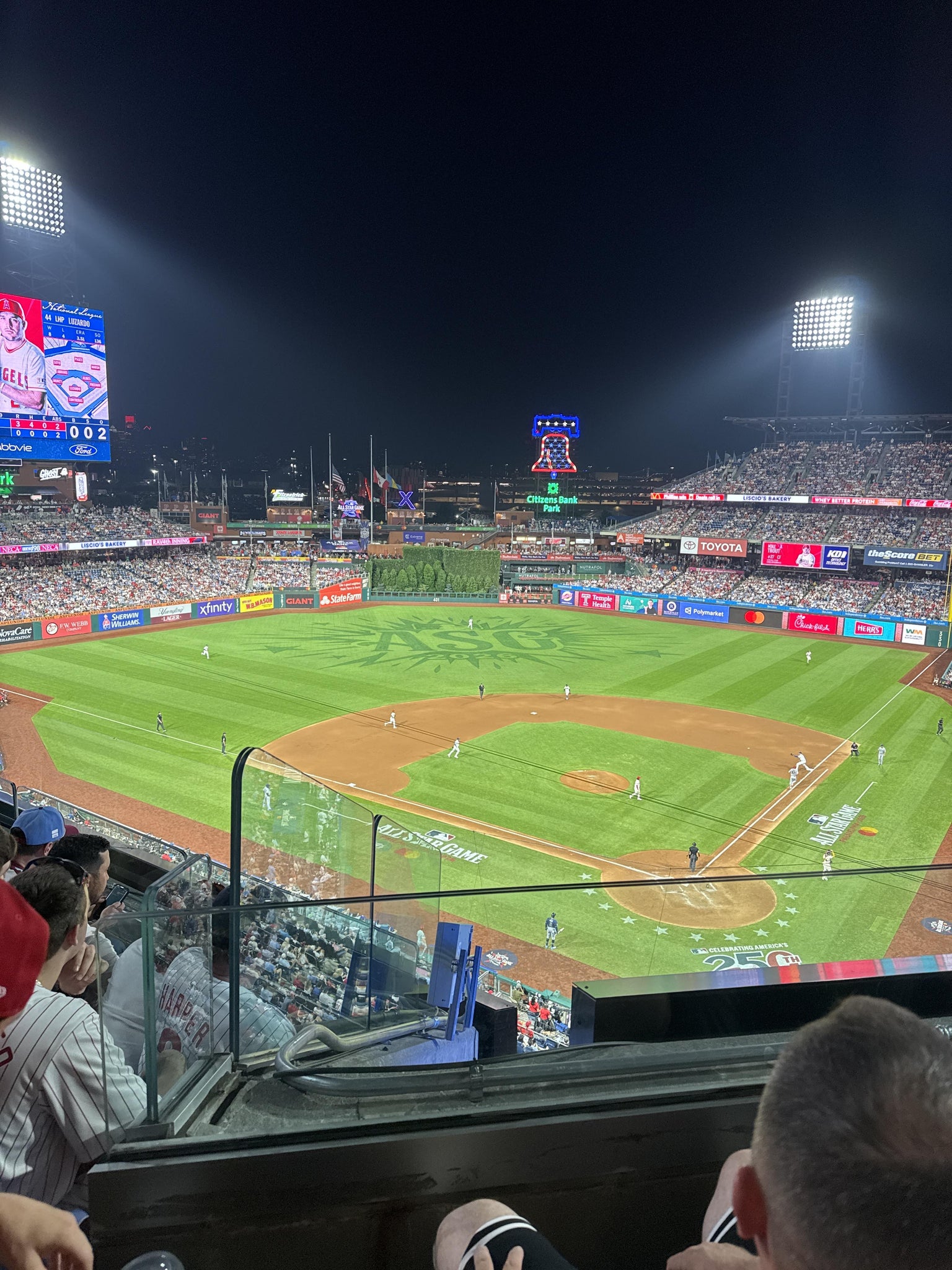 Real Fan View taken from Section 322 at Citizens Bank Park by Sean G