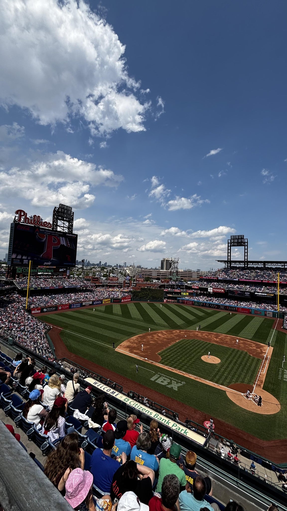 Real Fan View taken from Section 324 at Citizens Bank Park by Joy K