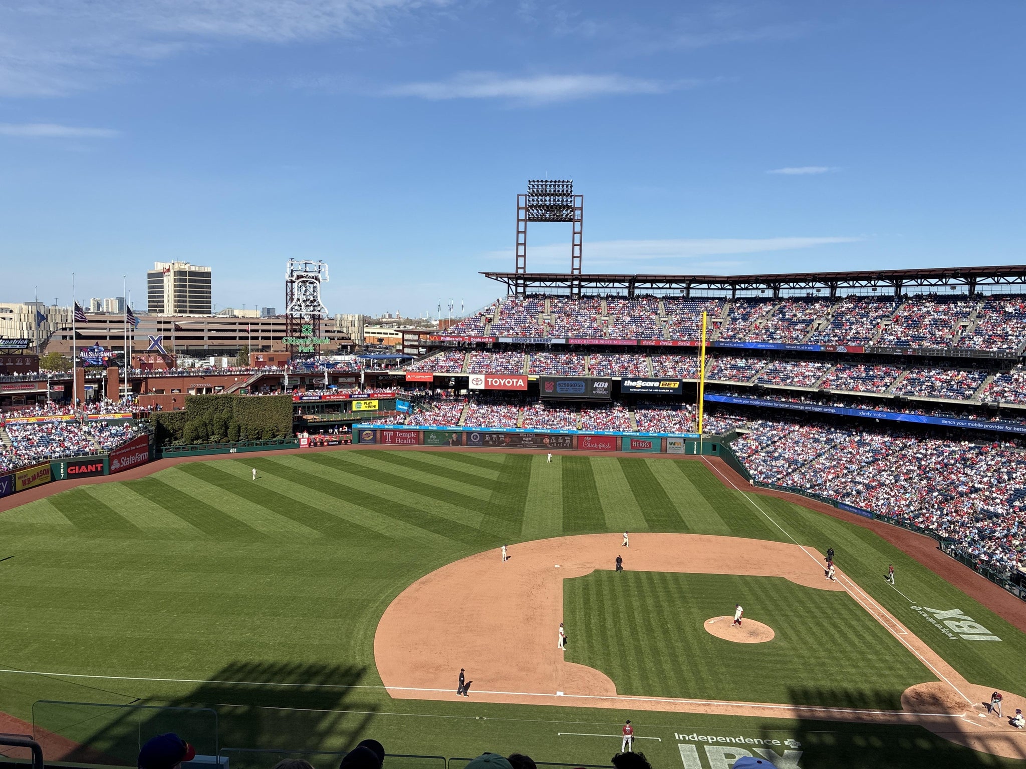 Real Fan View taken from Section 326 at Citizens Bank Park by Kevin C