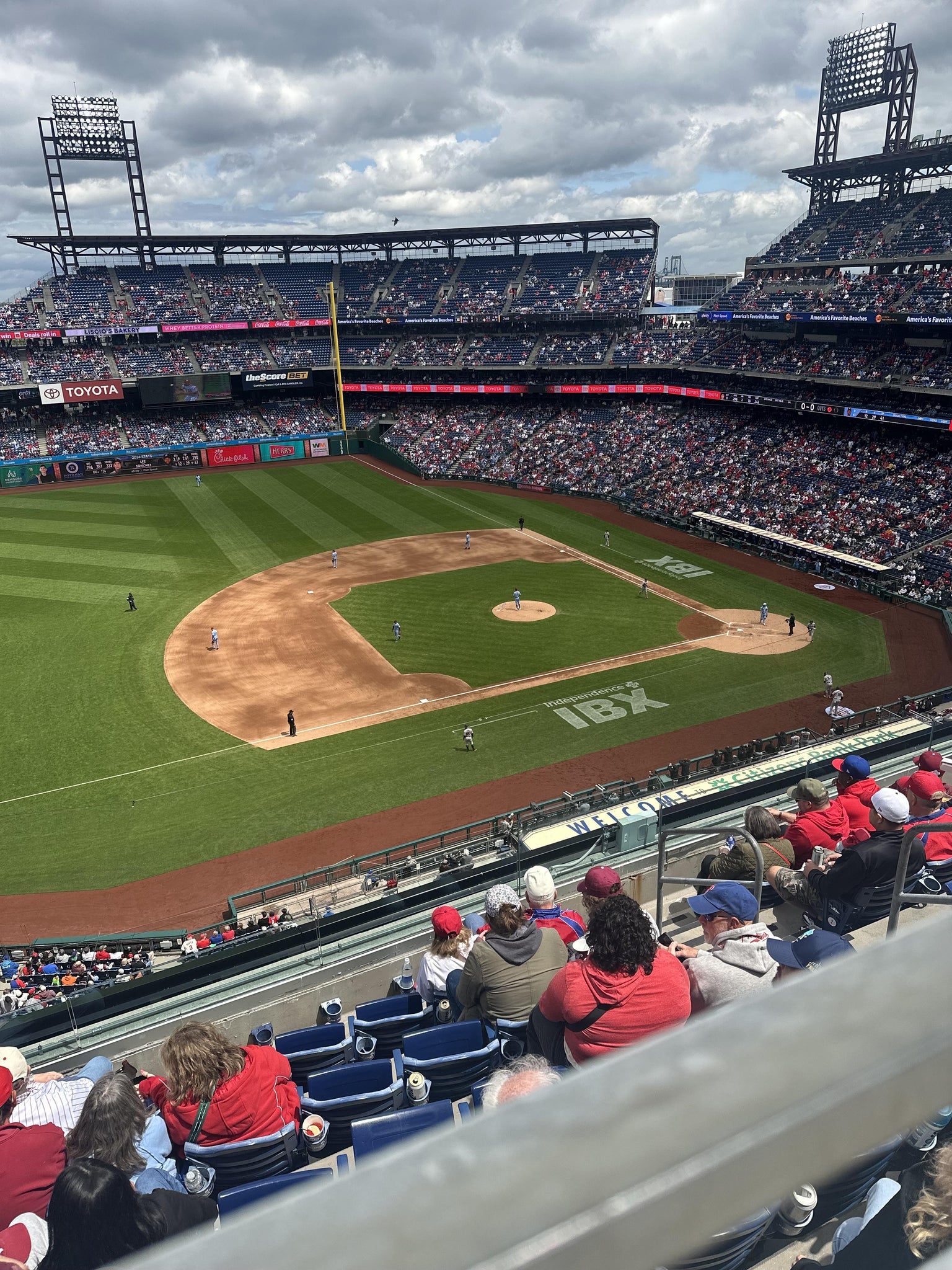 Real Fan View taken from Section 328 at Citizens Bank Park by Thea G