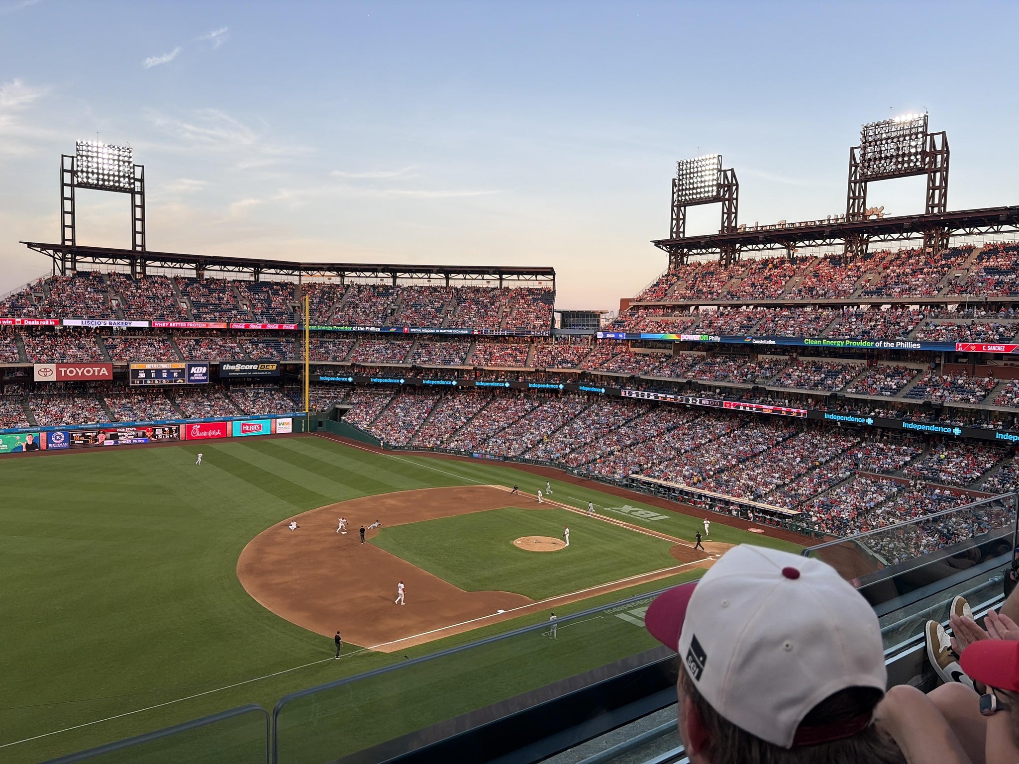 Real Fan View taken from Section 329 at Citizens Bank Park by Jamie P