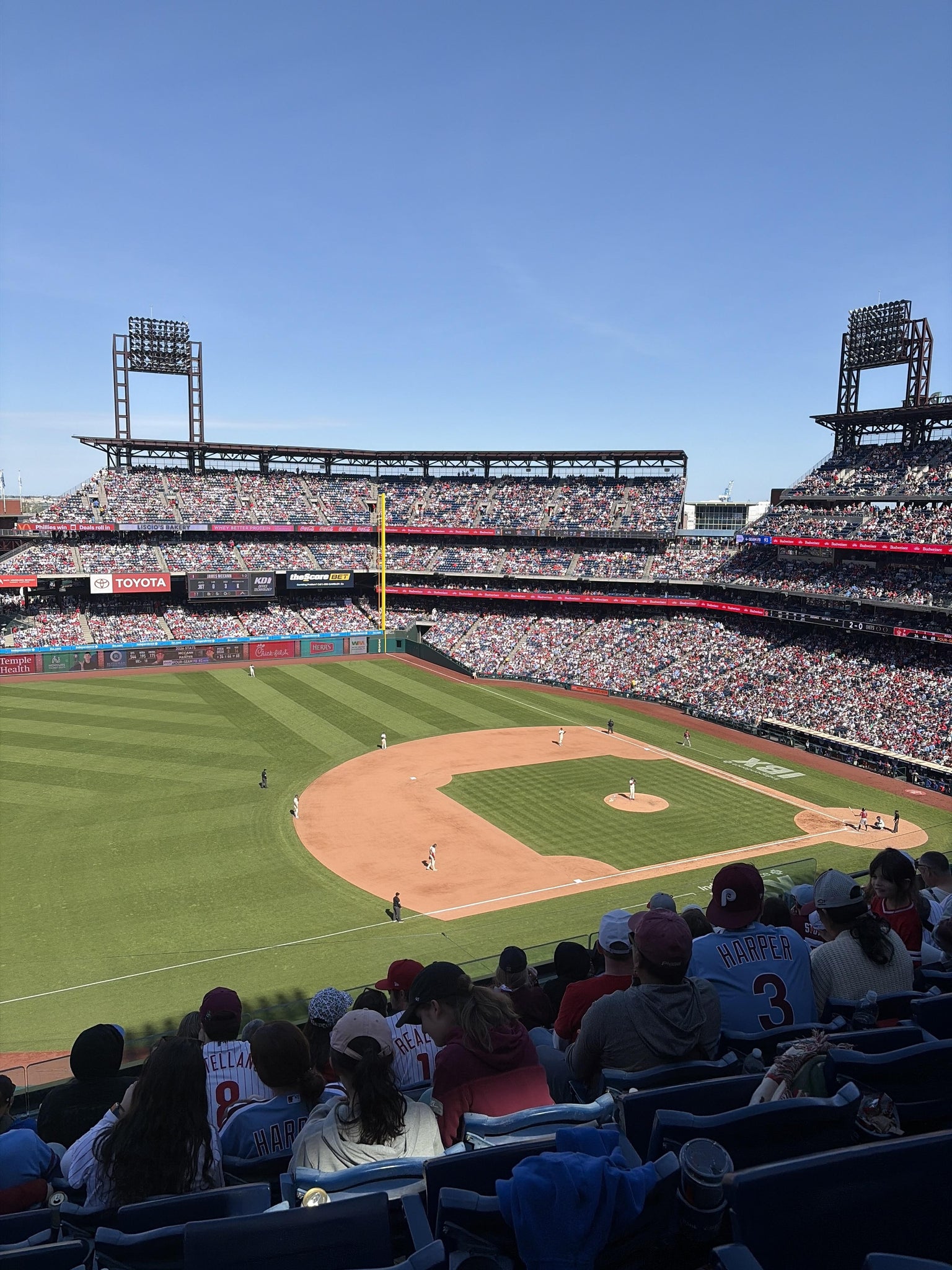 Real Fan View taken from Section 329 at Citizens Bank Park by William J