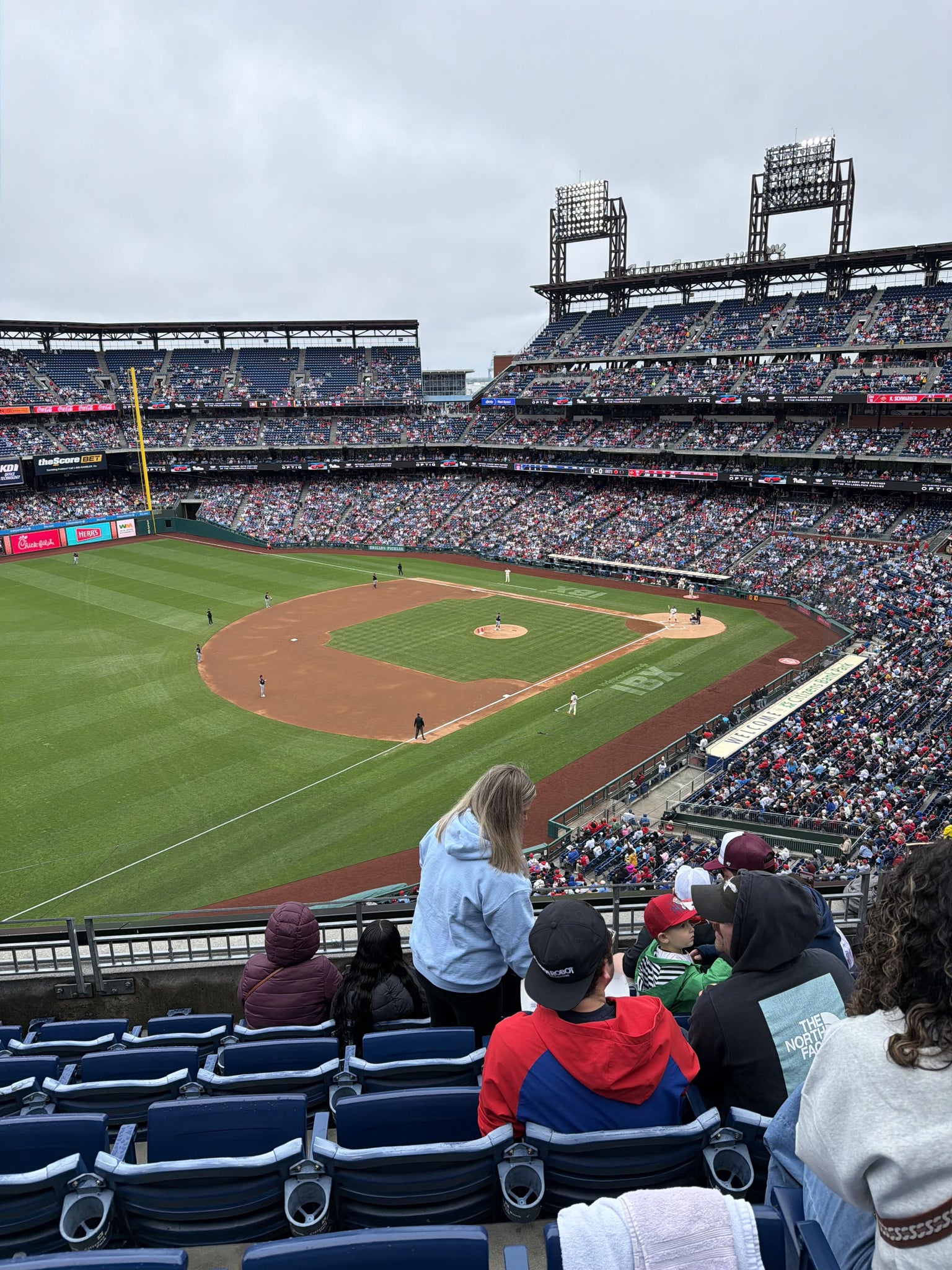 Real Fan View taken from Section 330 at Citizens Bank Park by Geoffrey B