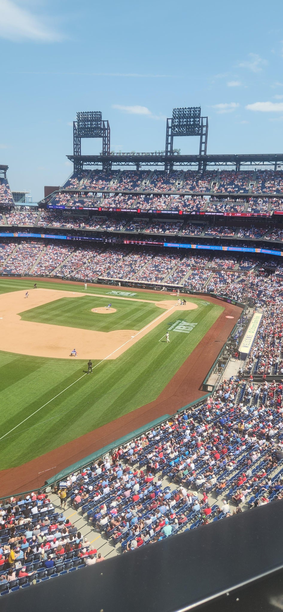 Real Fan View taken from Section 332 at Citizens Bank Park by Mike M