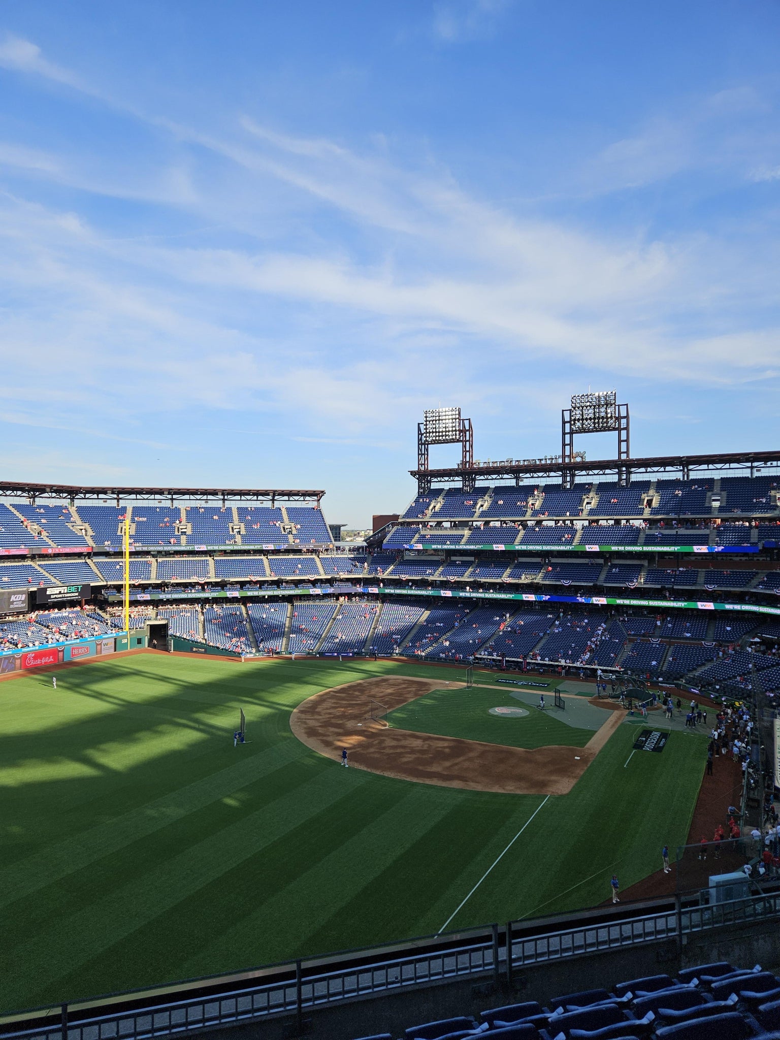 Real Fan View taken from Section 333 at Citizens Bank Park by Margaret V