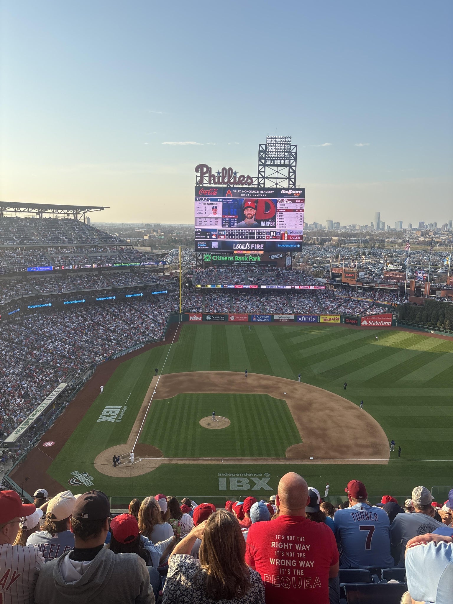 Real Fan View taken from Section 416 at Citizens Bank Park by Ian R