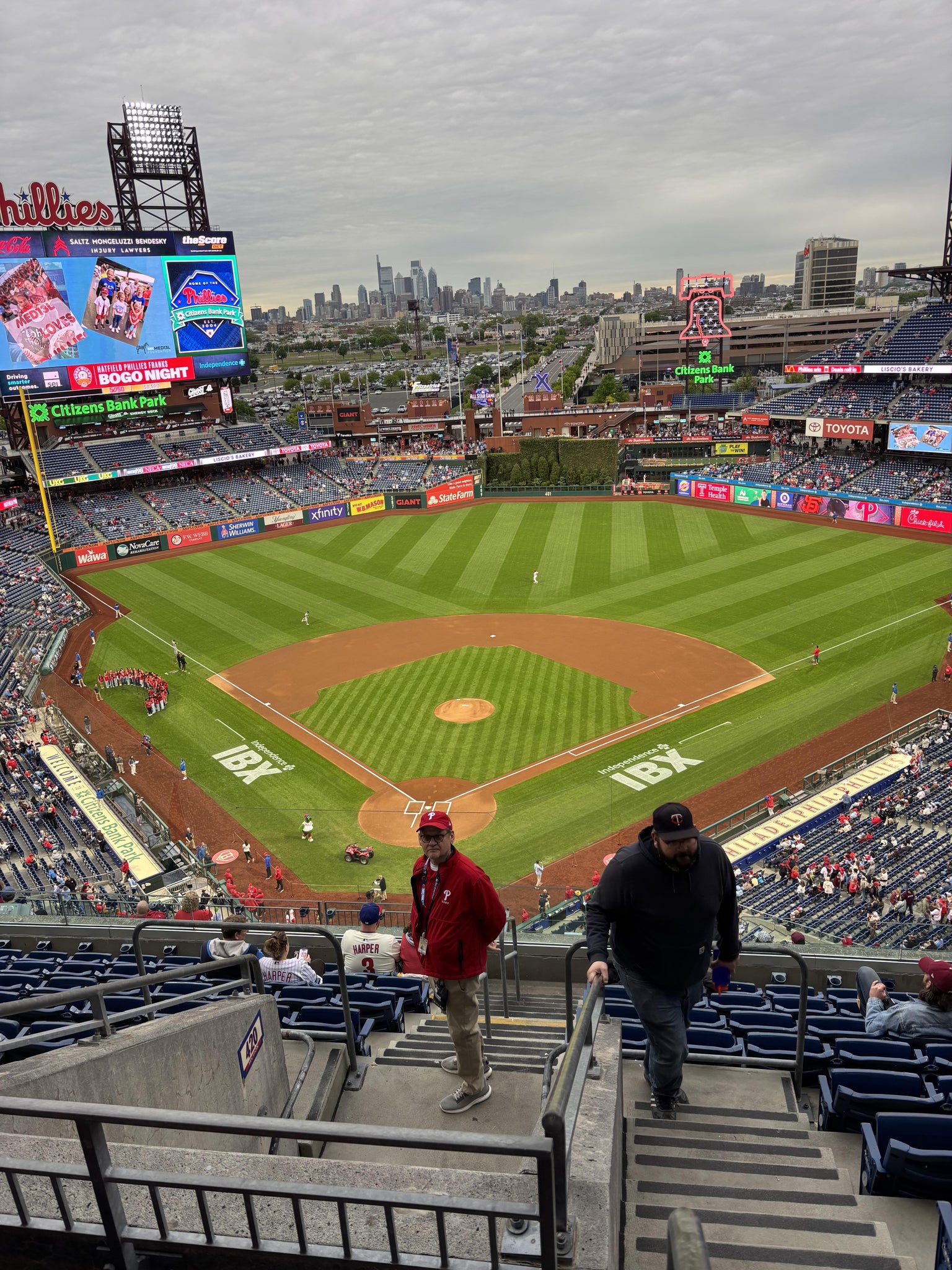 Real Fan View taken from Section 417 V at Citizens Bank Park by Joseph S