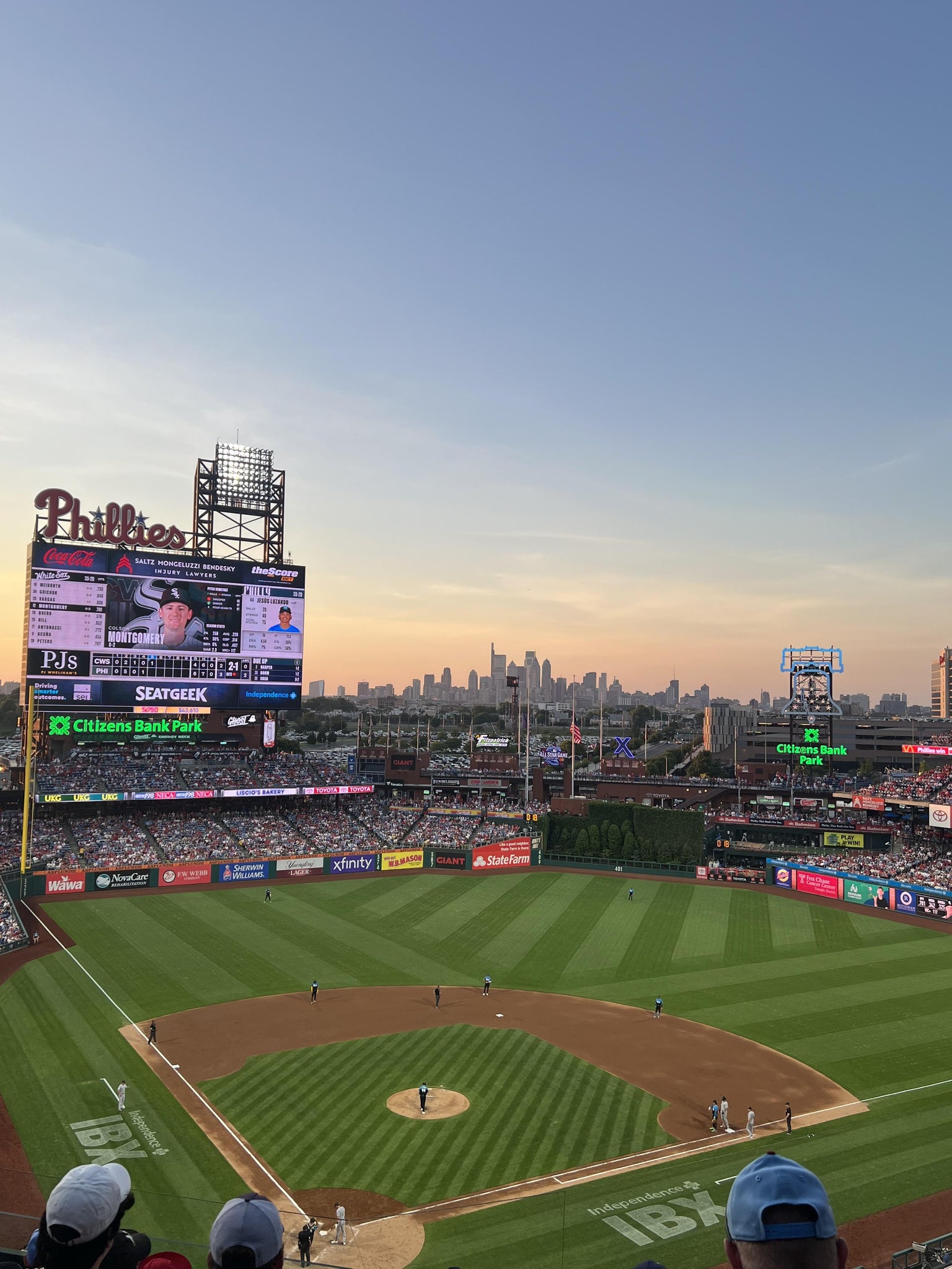 Real Fan View taken from Section 418 at Citizens Bank Park by Brittany L