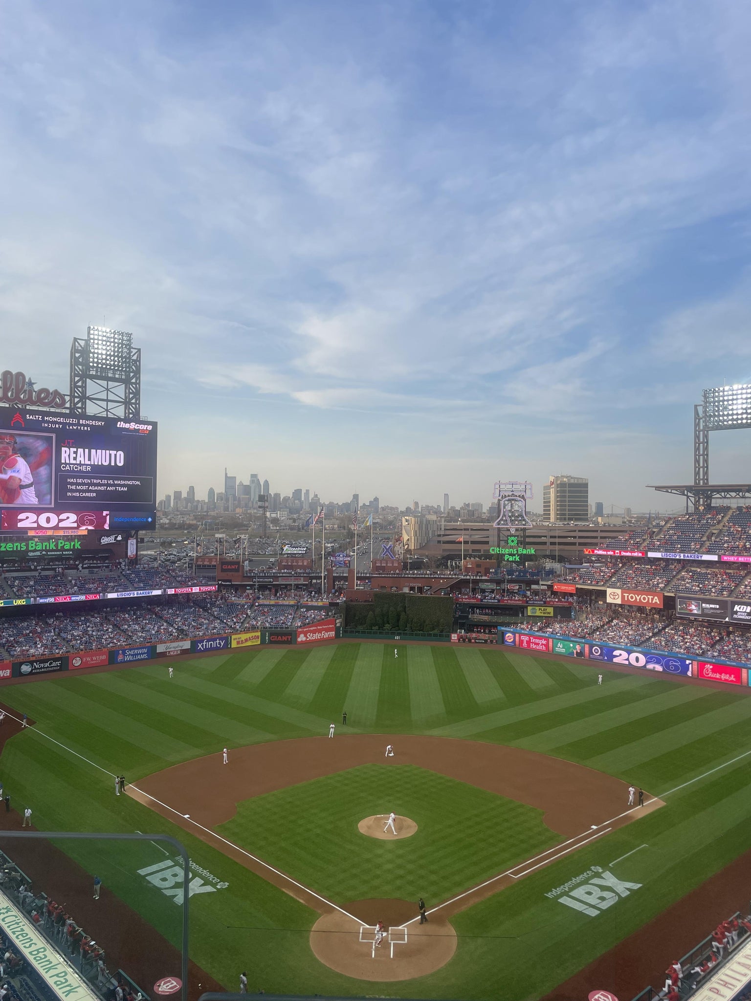 Real Fan View taken from Section 420 at Citizens Bank Park by Anonymous User