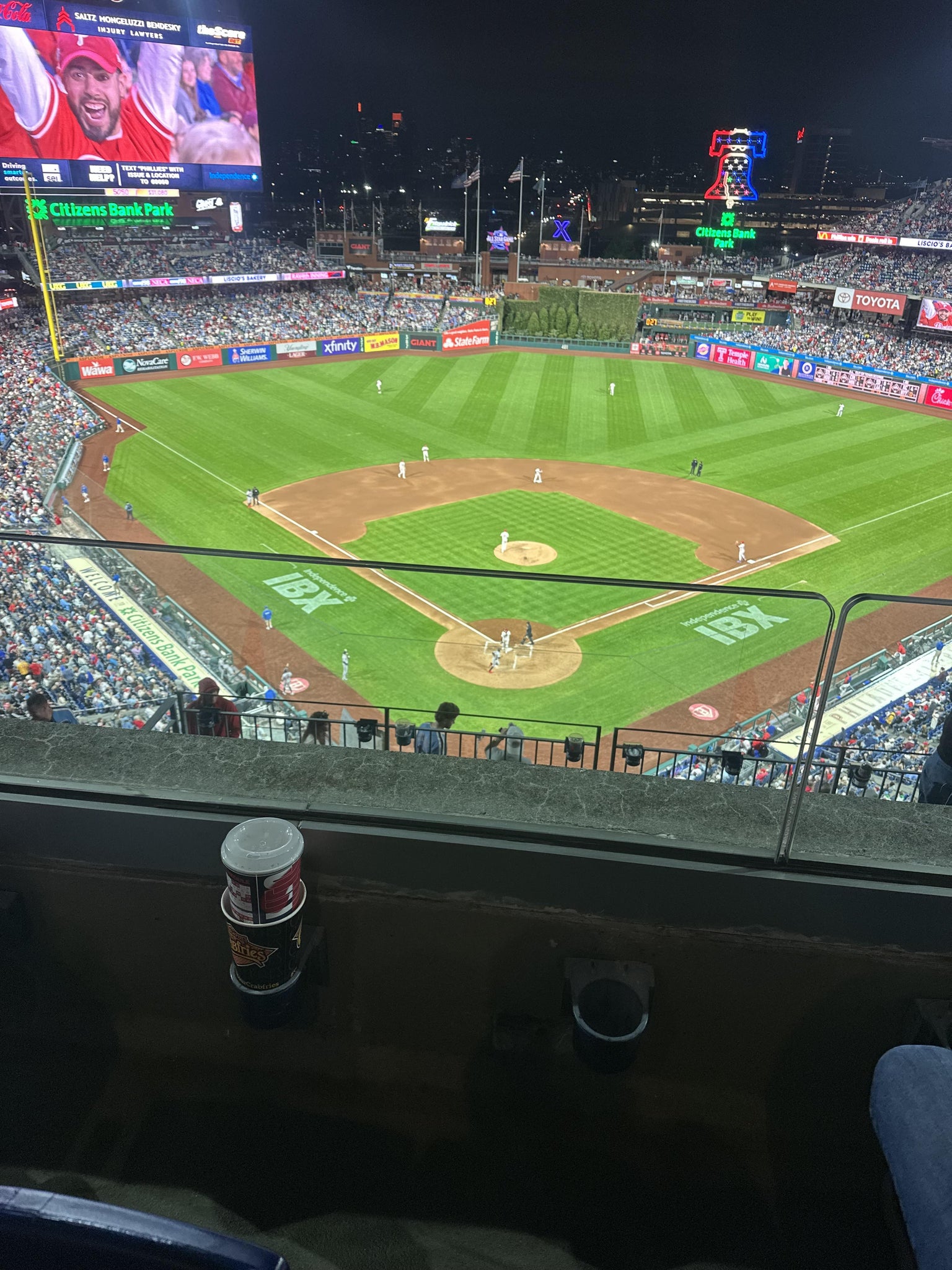Real Fan View taken from Section 420 at Citizens Bank Park by James B