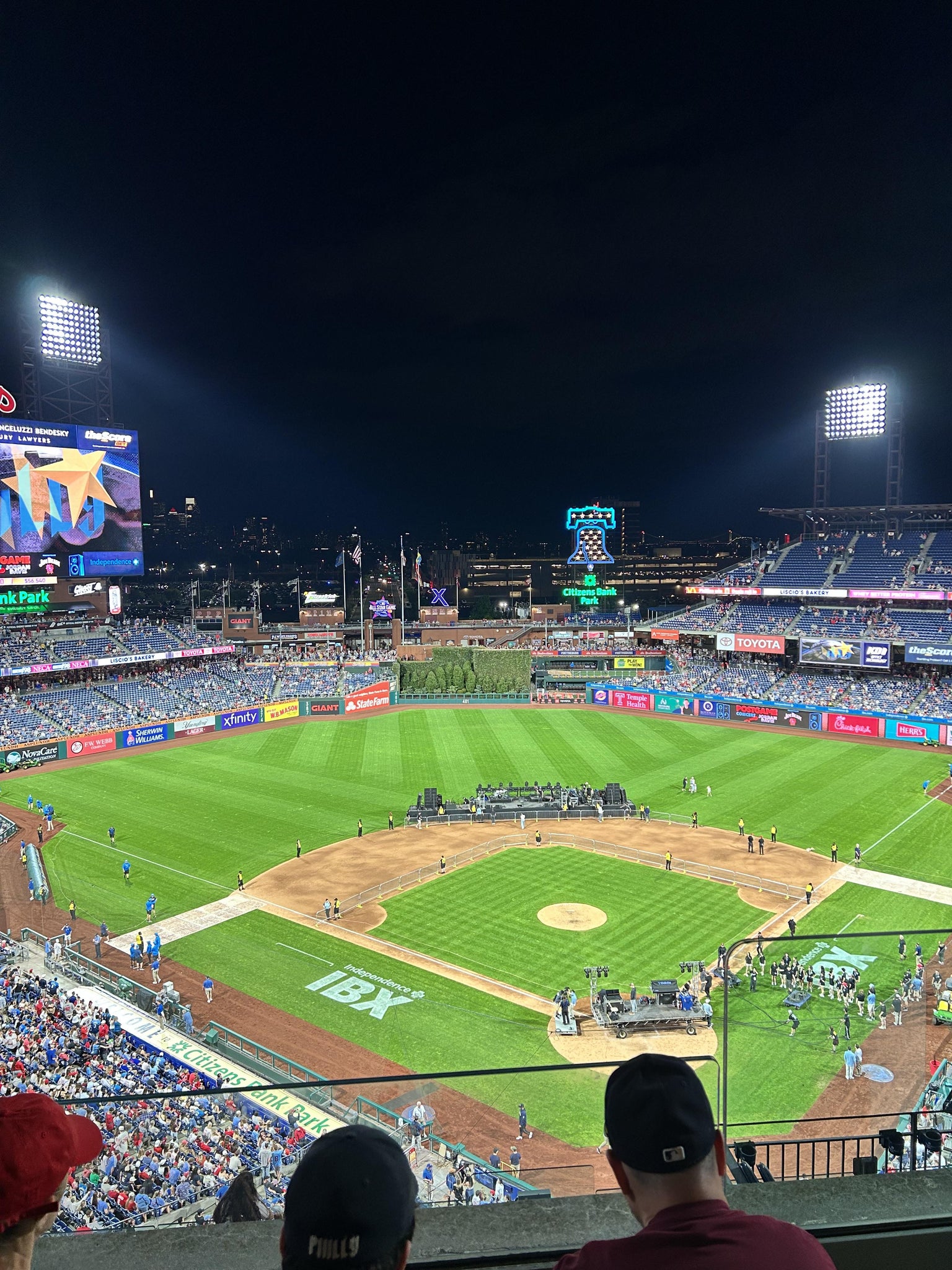 Real Fan View taken from Section 422 at Citizens Bank Park by Thomas M