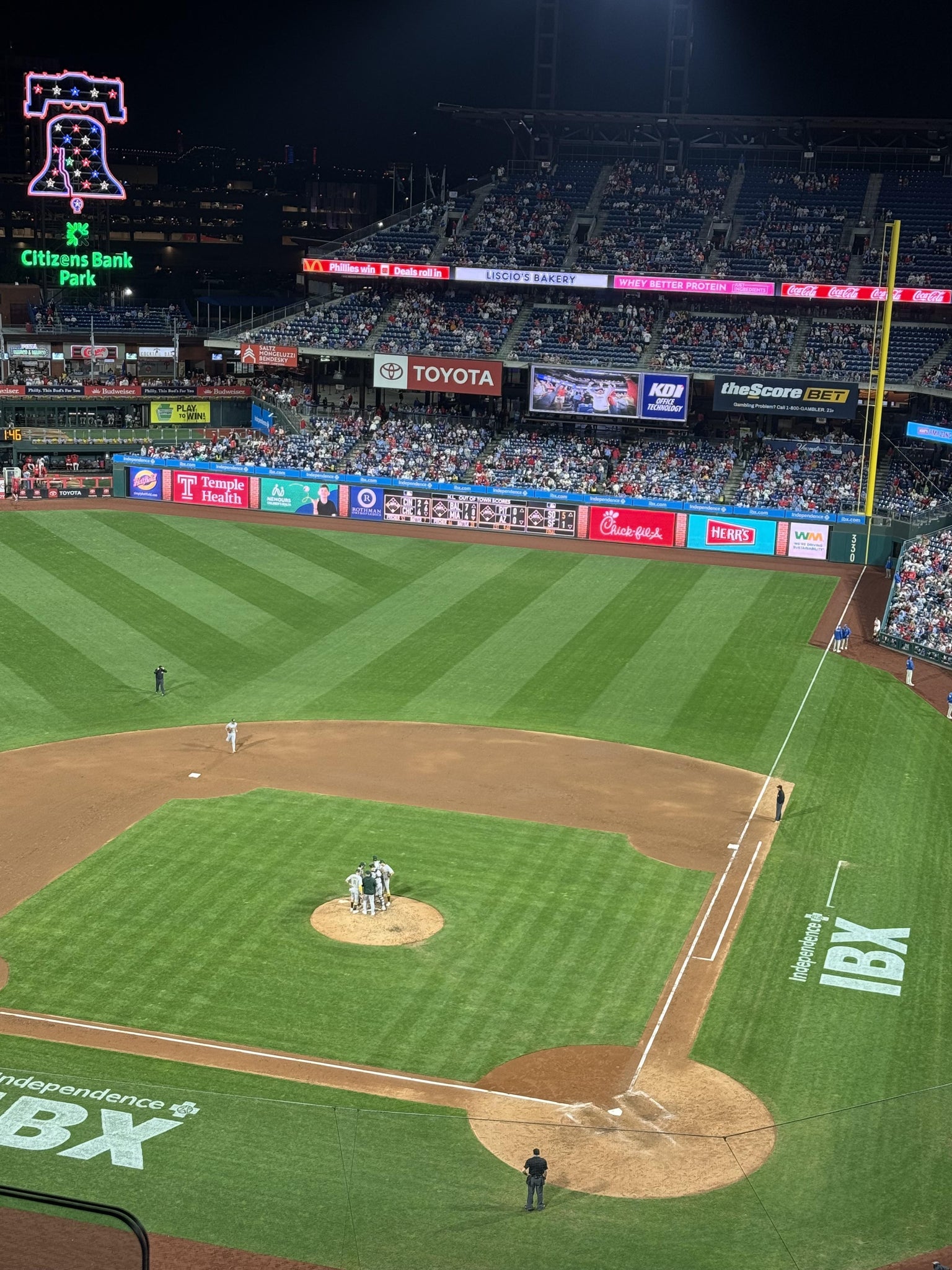 Real Fan View taken from Section 423 at Citizens Bank Park by Joseph L