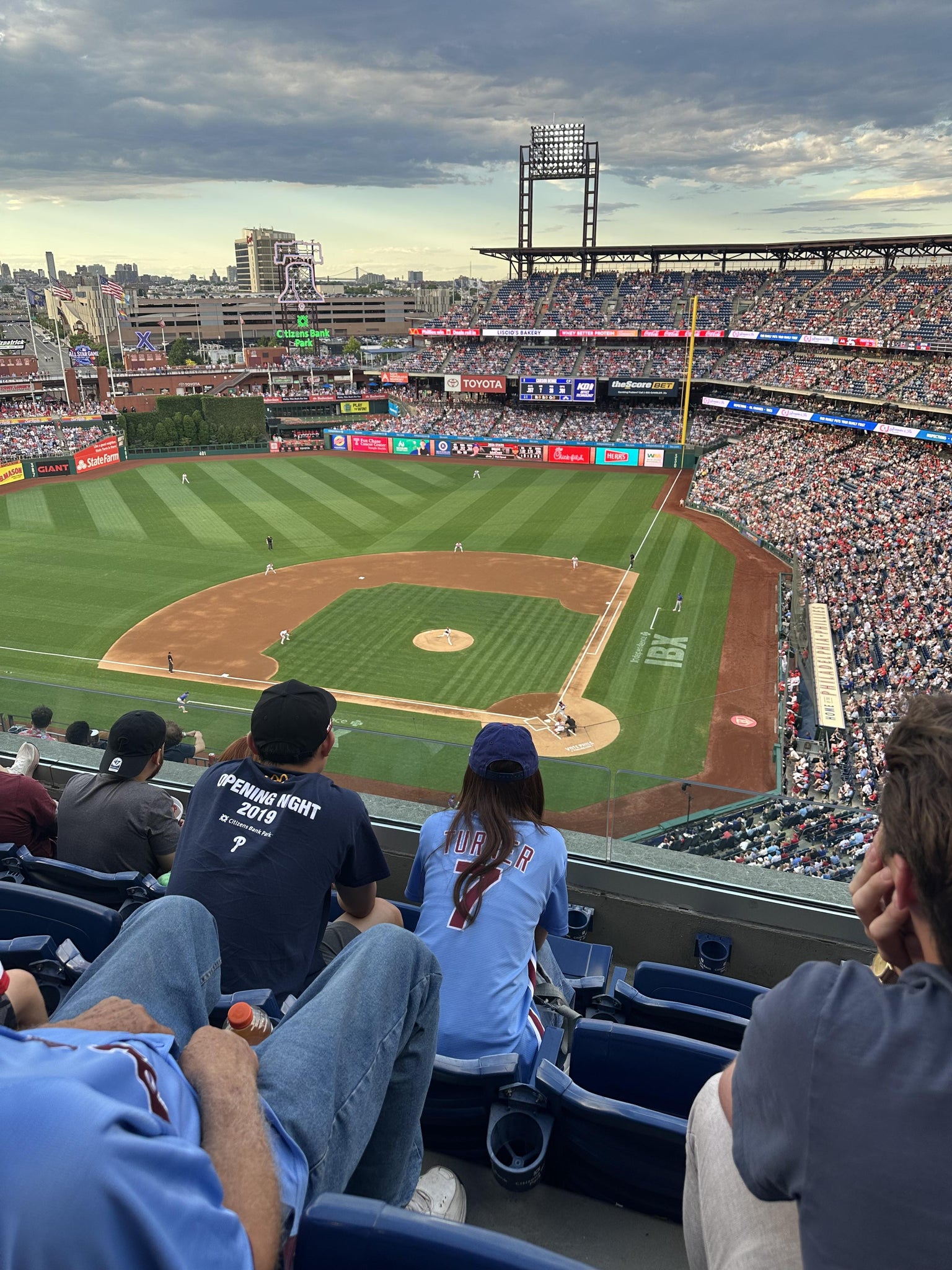 Real Fan View taken from Section 423 at Citizens Bank Park by Howard L