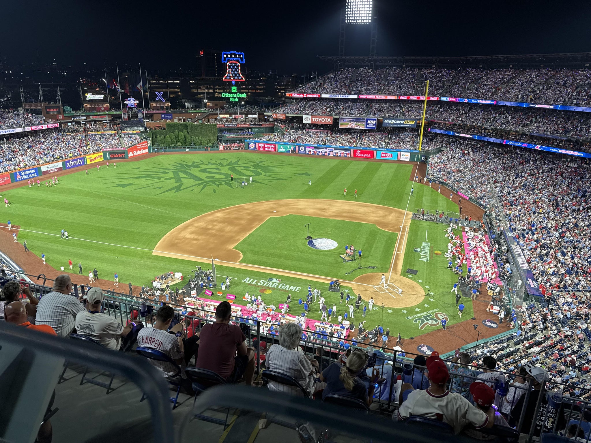 Real Fan View taken from Section 424 at Citizens Bank Park by Jacob A