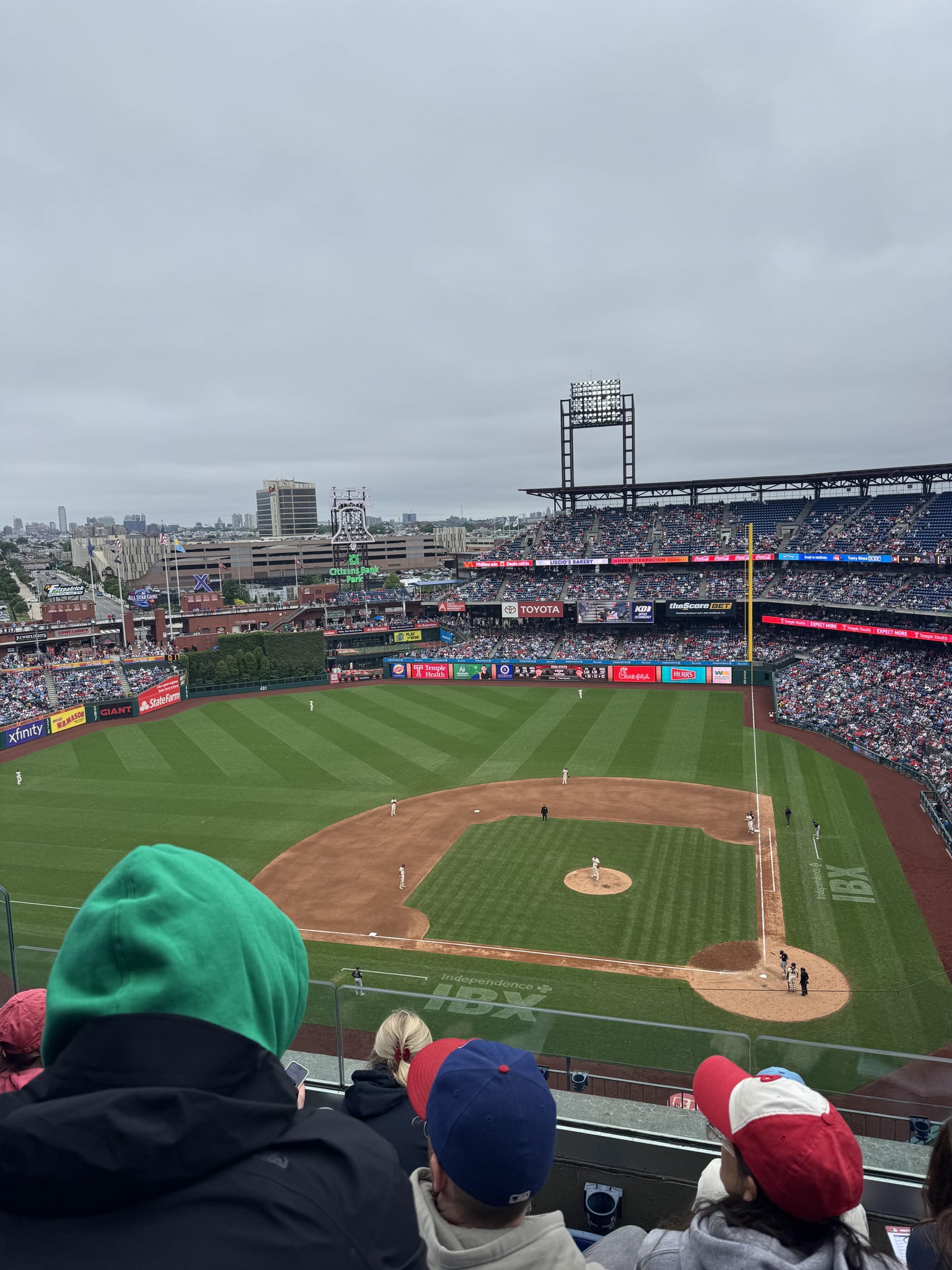 Real Fan View taken from Section 424 at Citizens Bank Park by Anonymous User