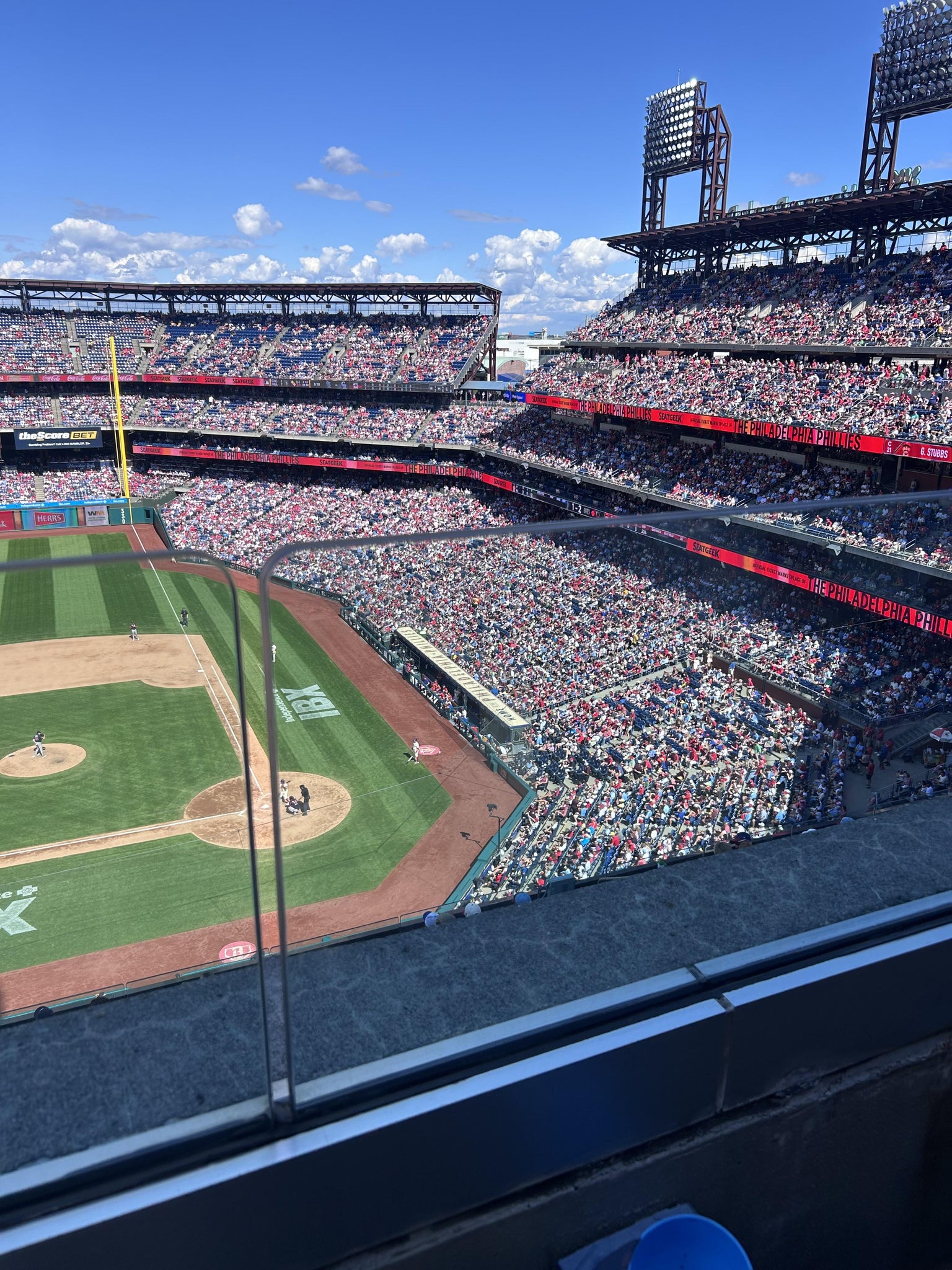 Real Fan View taken from Section 425 at Citizens Bank Park by Courtney B