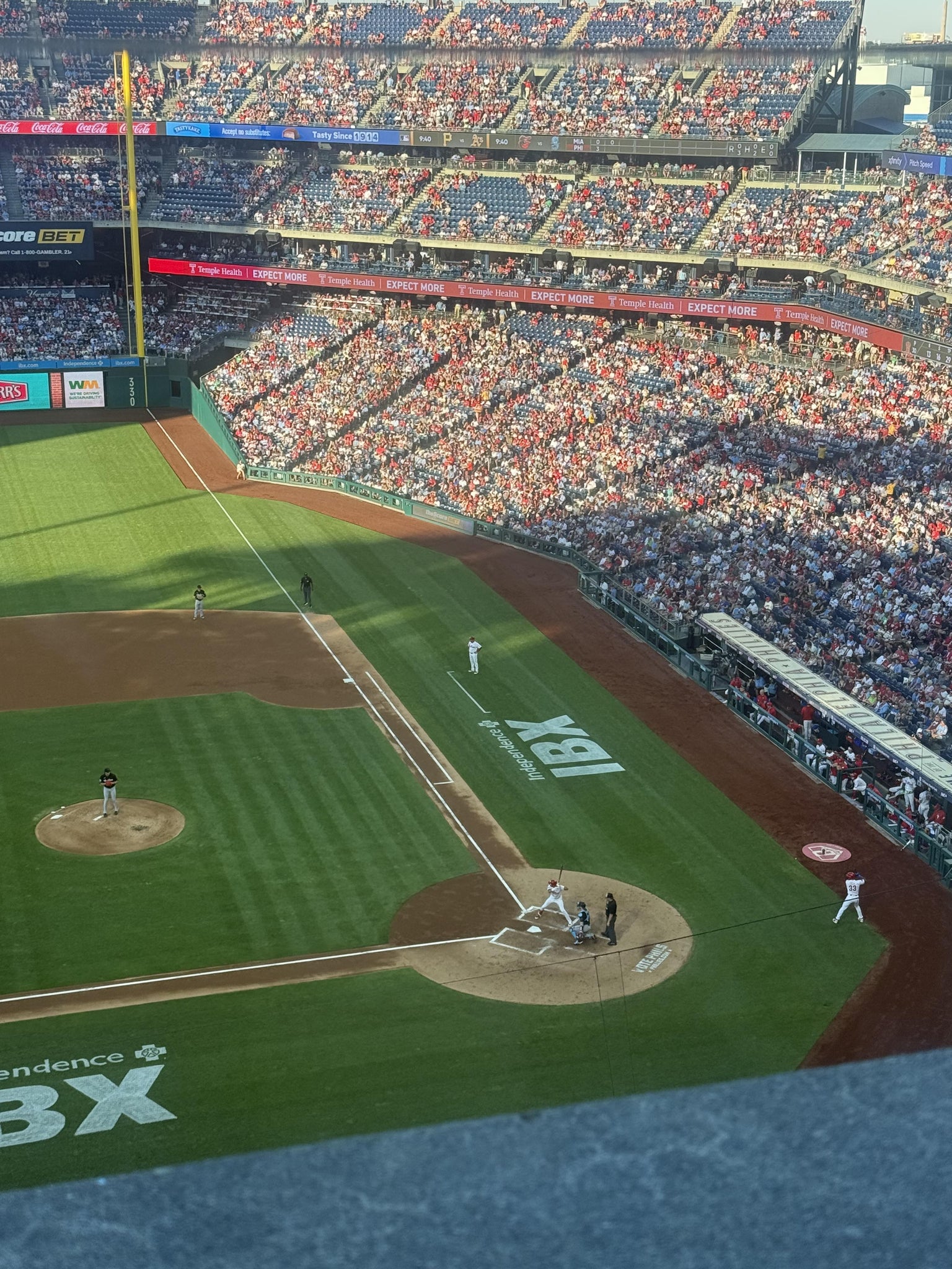 Real Fan View taken from Section 426 at Citizens Bank Park by Samantha C