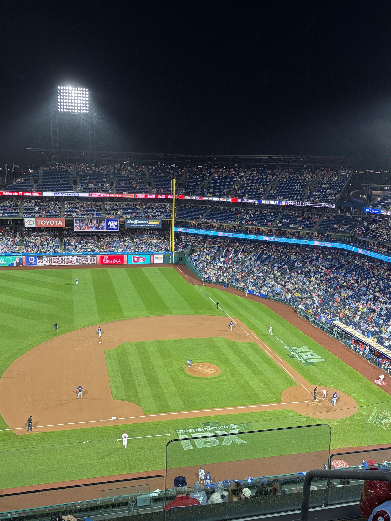 Real Fan View taken from Section 427 at Citizens Bank Park by Elijah B