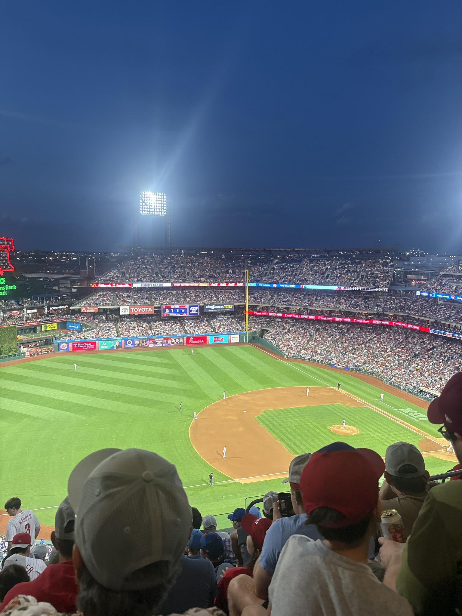 Real Fan View taken from Section 429 at Citizens Bank Park by Sierra C
