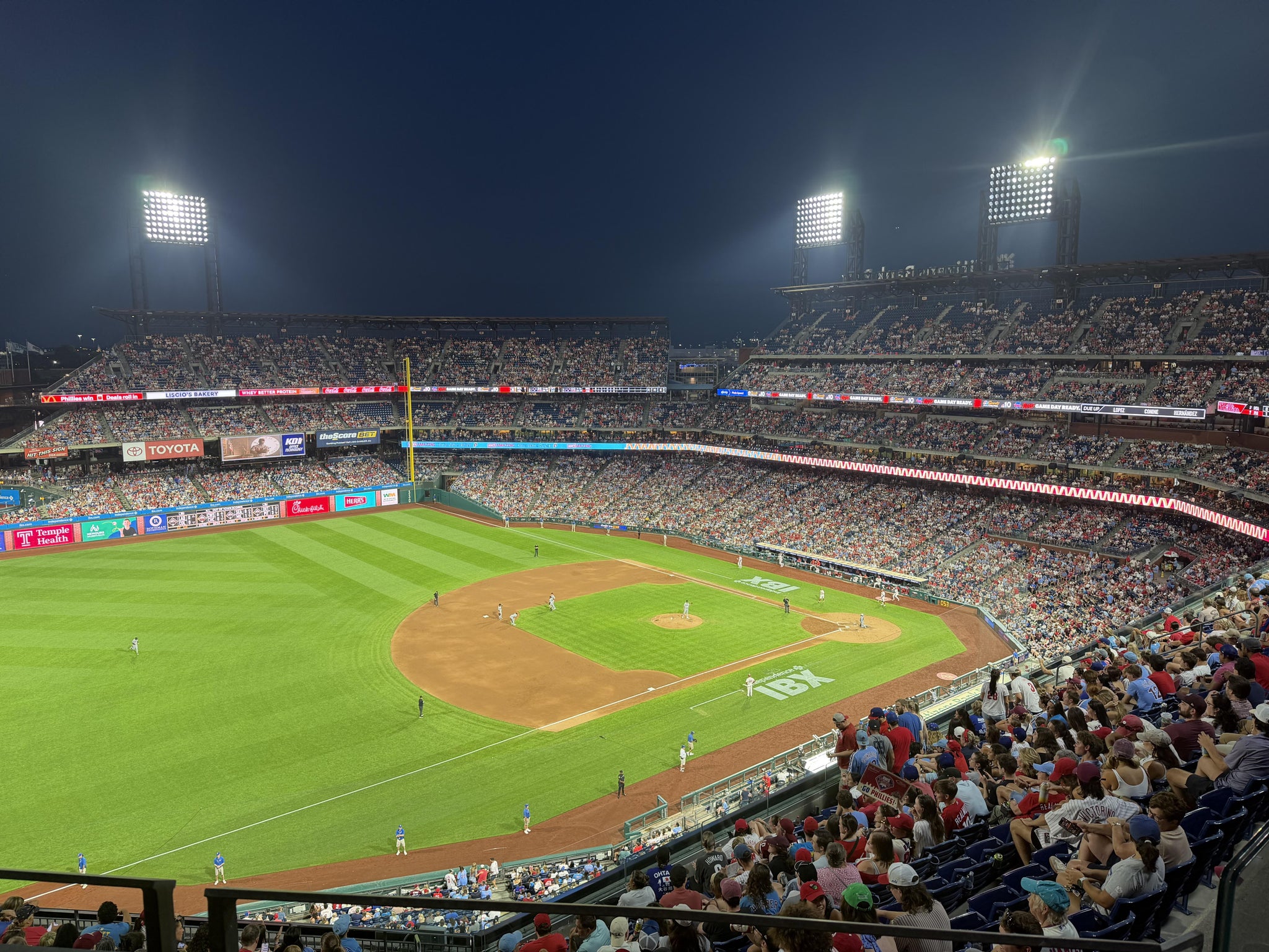 Real Fan View taken from Section 430 at Citizens Bank Park by Julie D