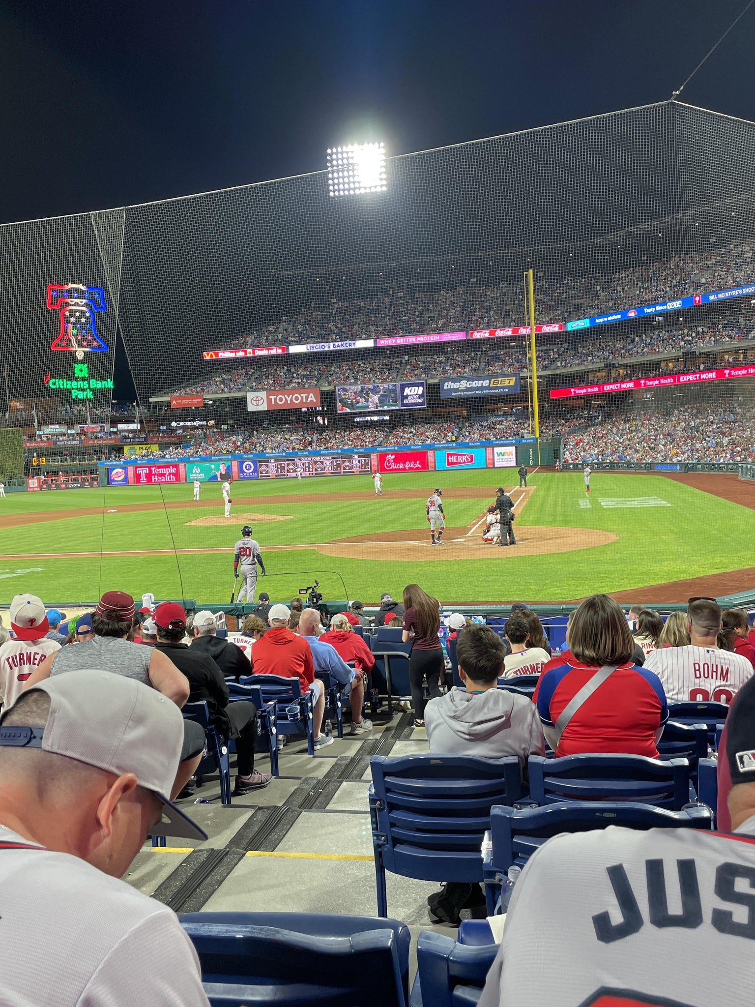Real Fan View taken from CP Rankin Club B at Citizens Bank Park by Briana O