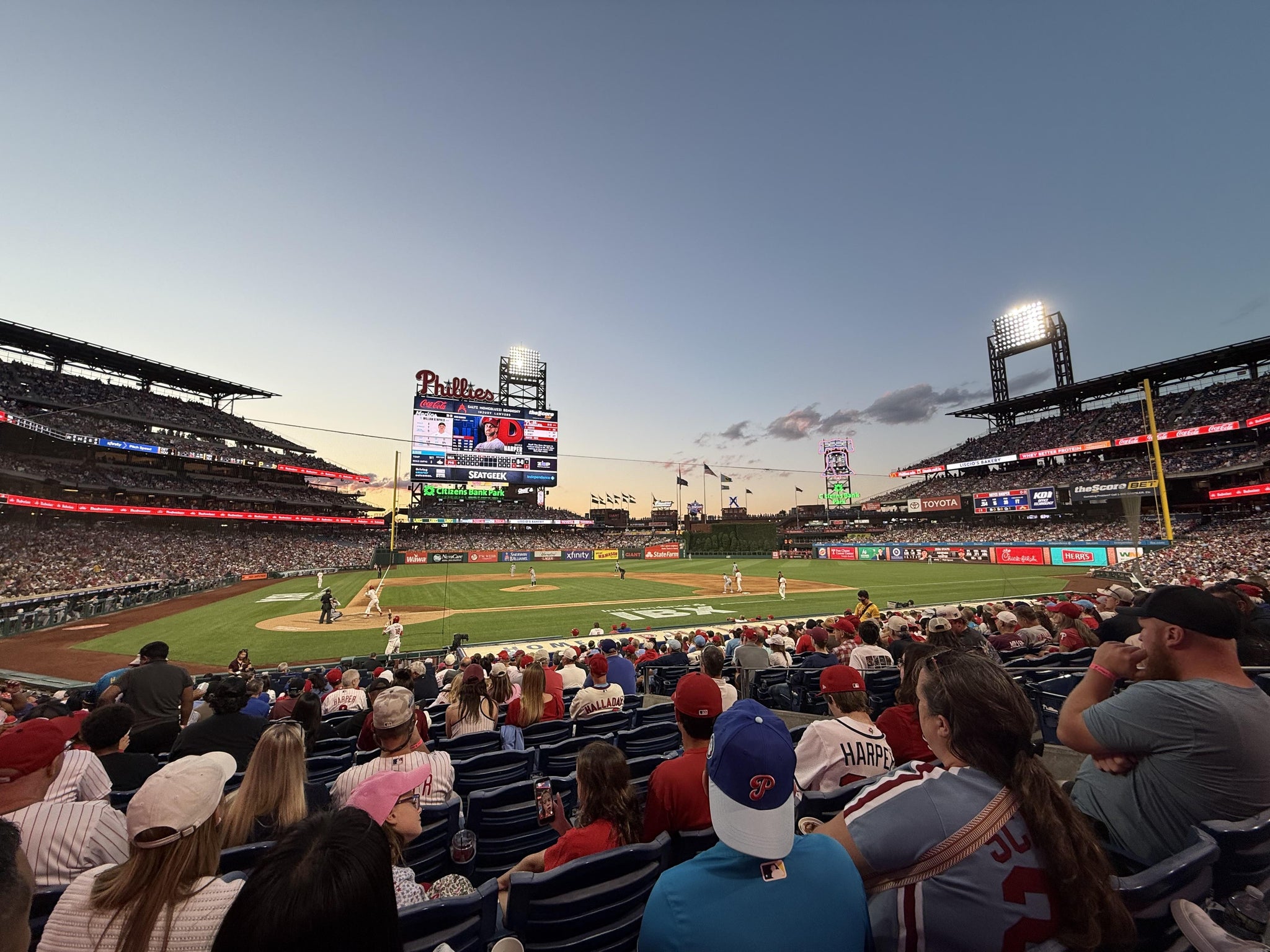 Vue réelle des fans prise de la Philadelphia Insurance Club G au site Citizens Bank Park par Christopher kim