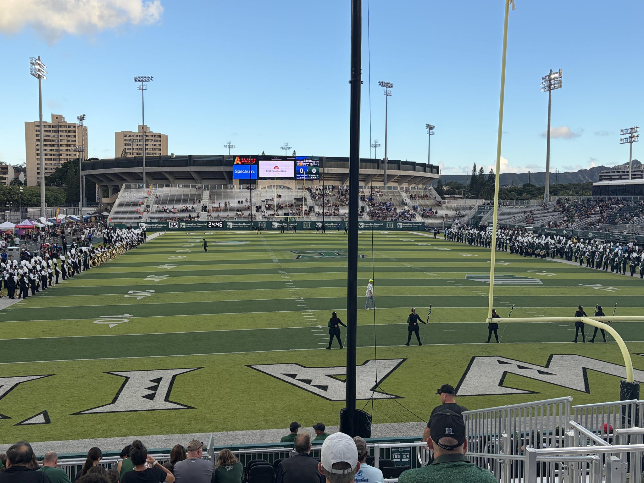 Real Fan View taken from Section 155 at Clarence T.C. Ching Athletics Complex by Rylee P