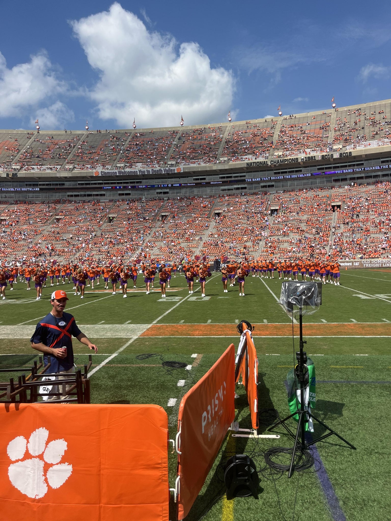 Real Fan View taken from Section C at Clemson Memorial Stadium by Jillian C