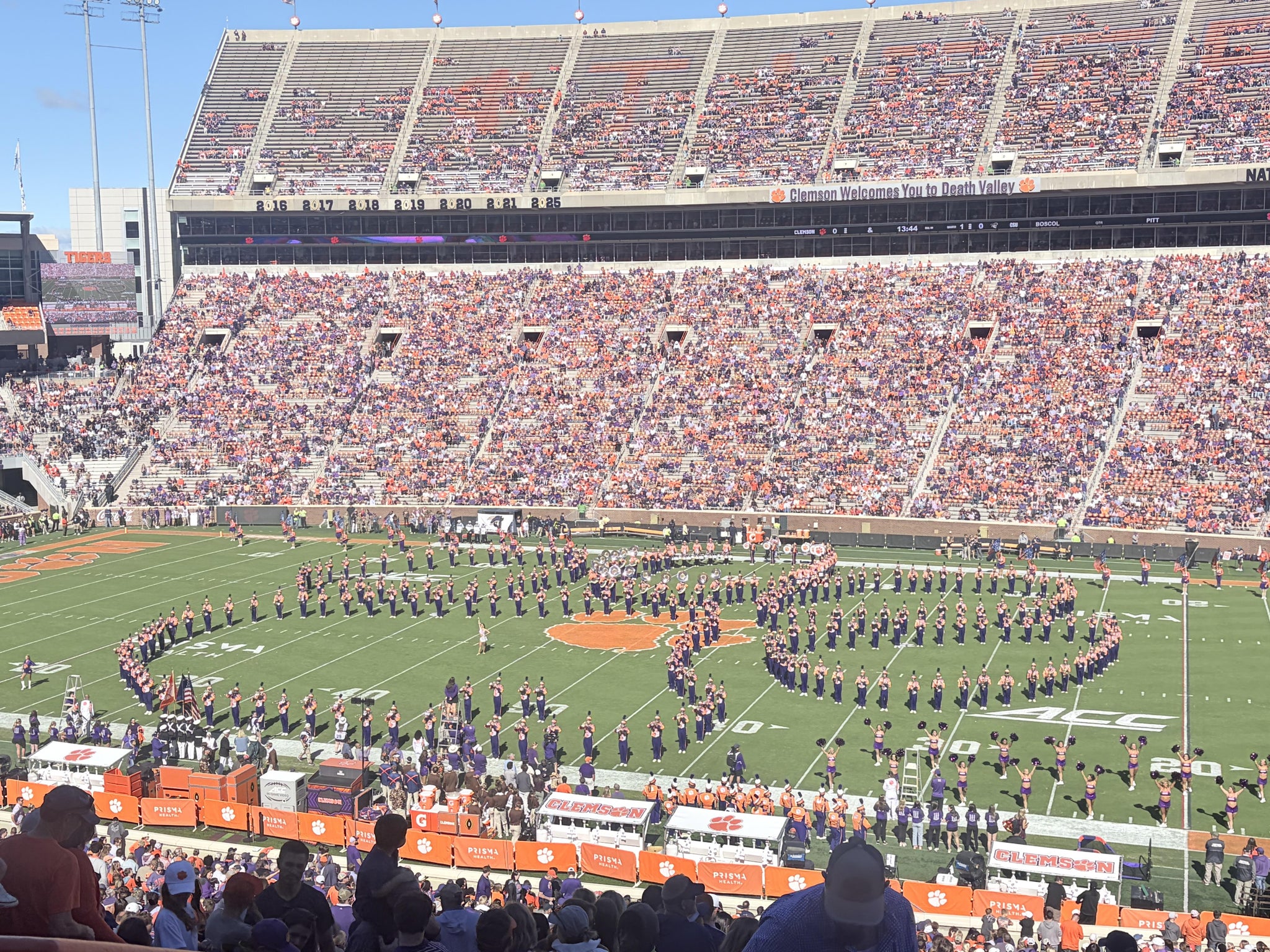Real Fan View taken from Section D at Clemson Memorial Stadium by Jay S