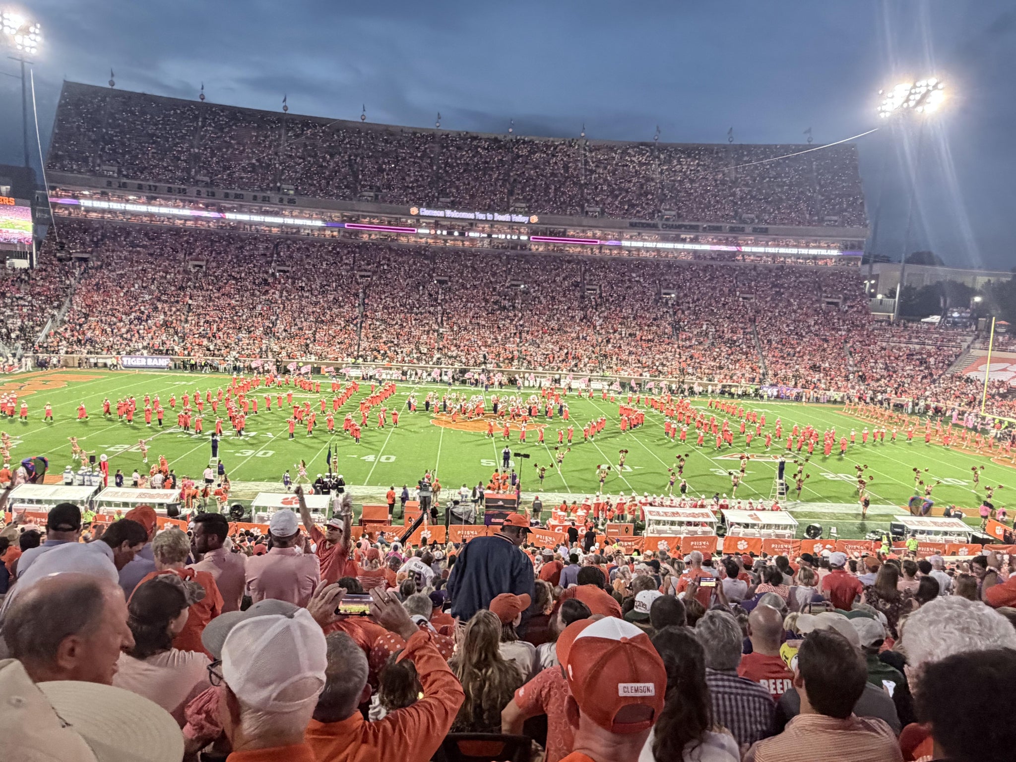 Real Fan View taken from Section F at Clemson Memorial Stadium by Matt H