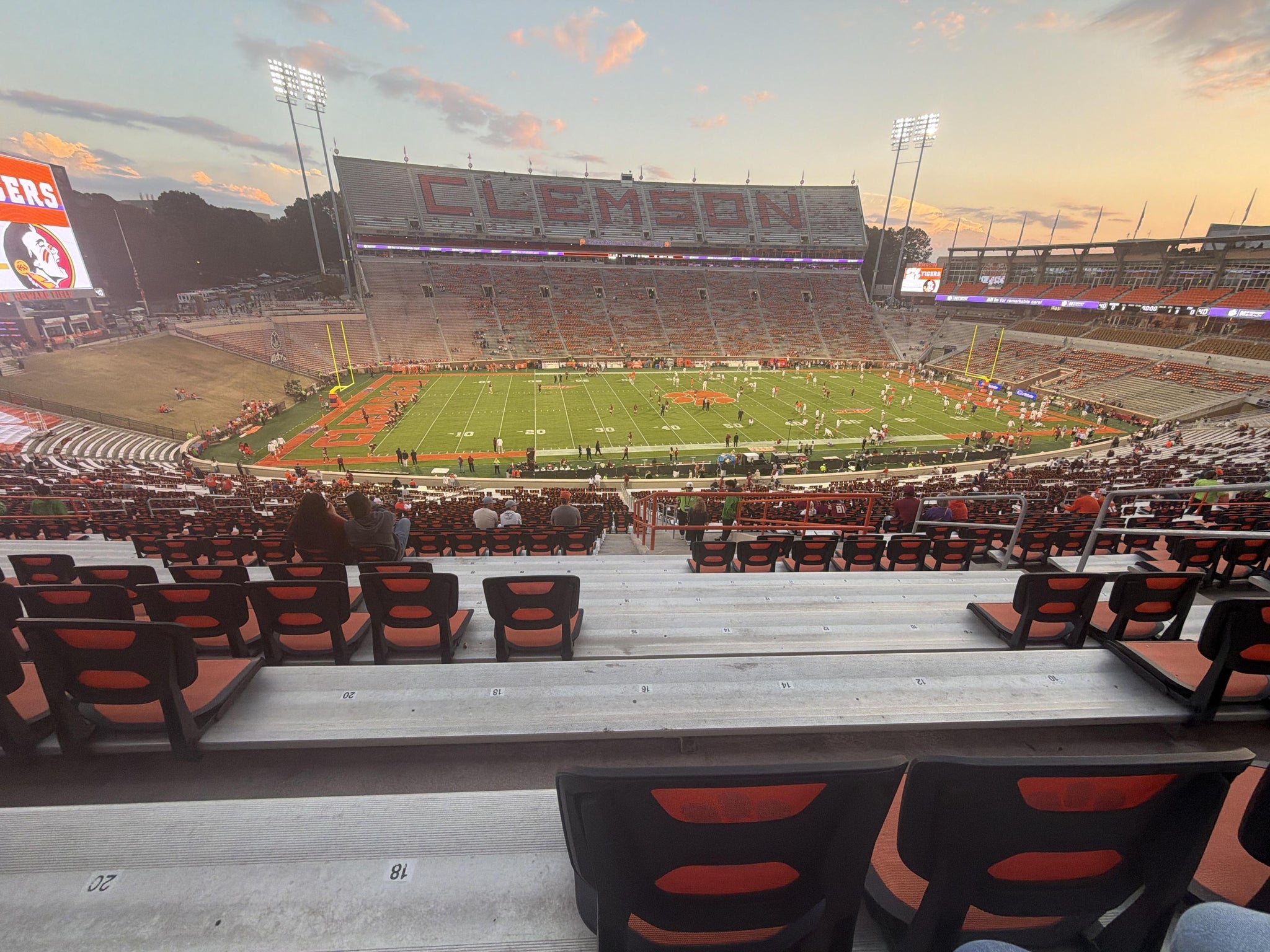 Real Fan View taken from Section N at Clemson Memorial Stadium by John L