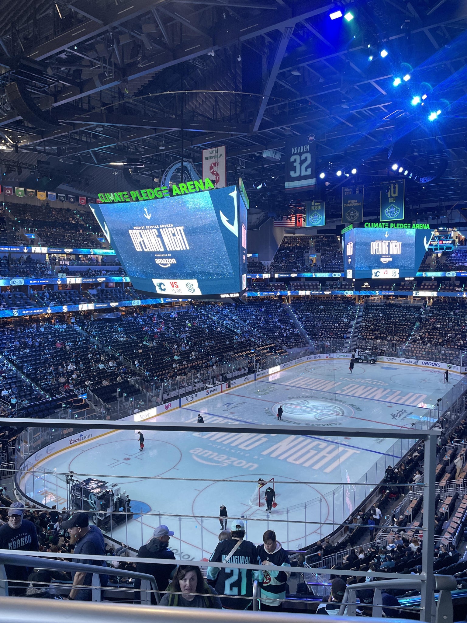 Real Fan View taken from Section 119 at Climate Pledge Arena by Marlen P
