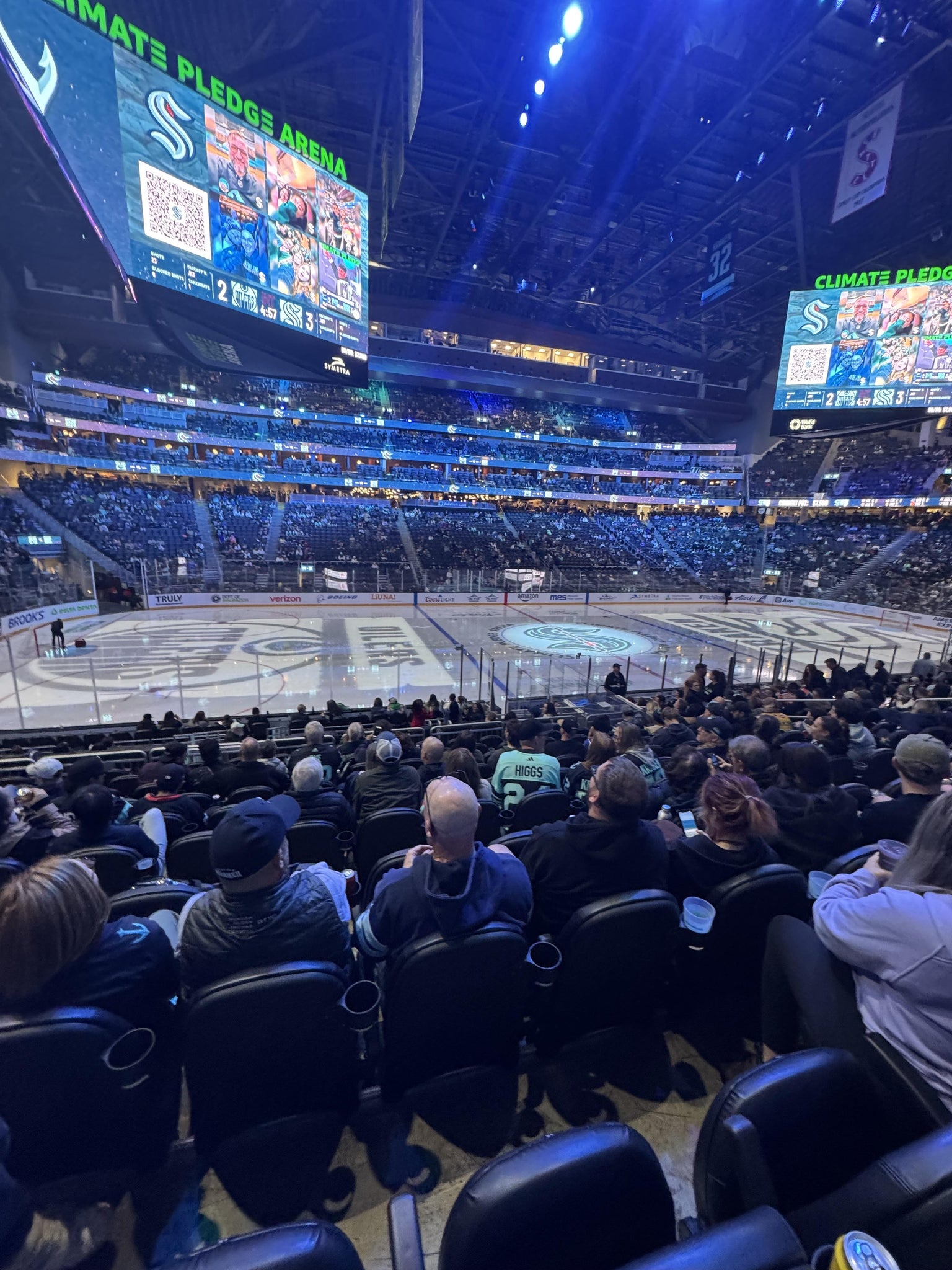 Real Fan View taken from Section 2 at Climate Pledge Arena by Jacob J