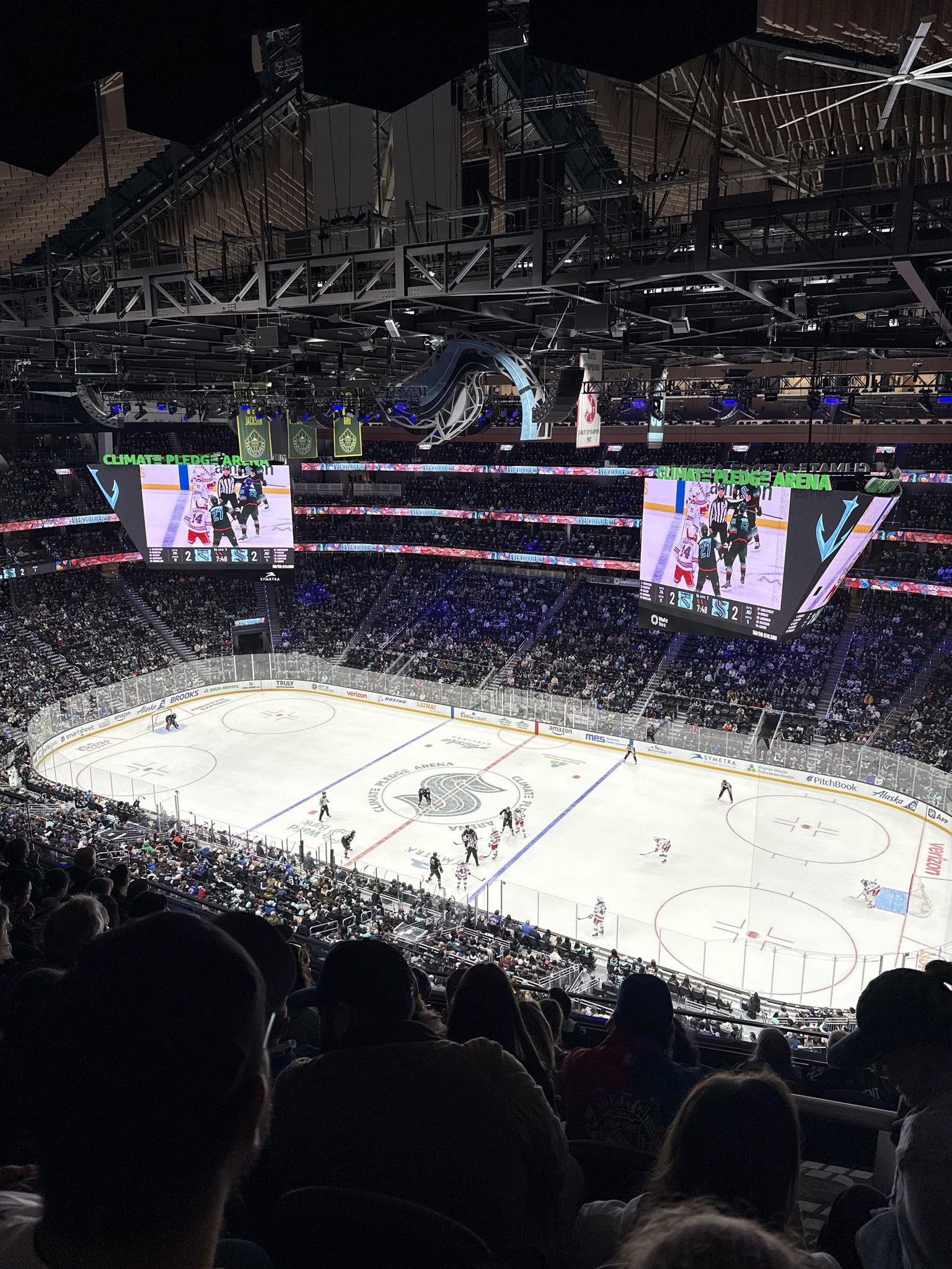 Real Fan View taken from Section 225 at Climate Pledge Arena by Joseph M