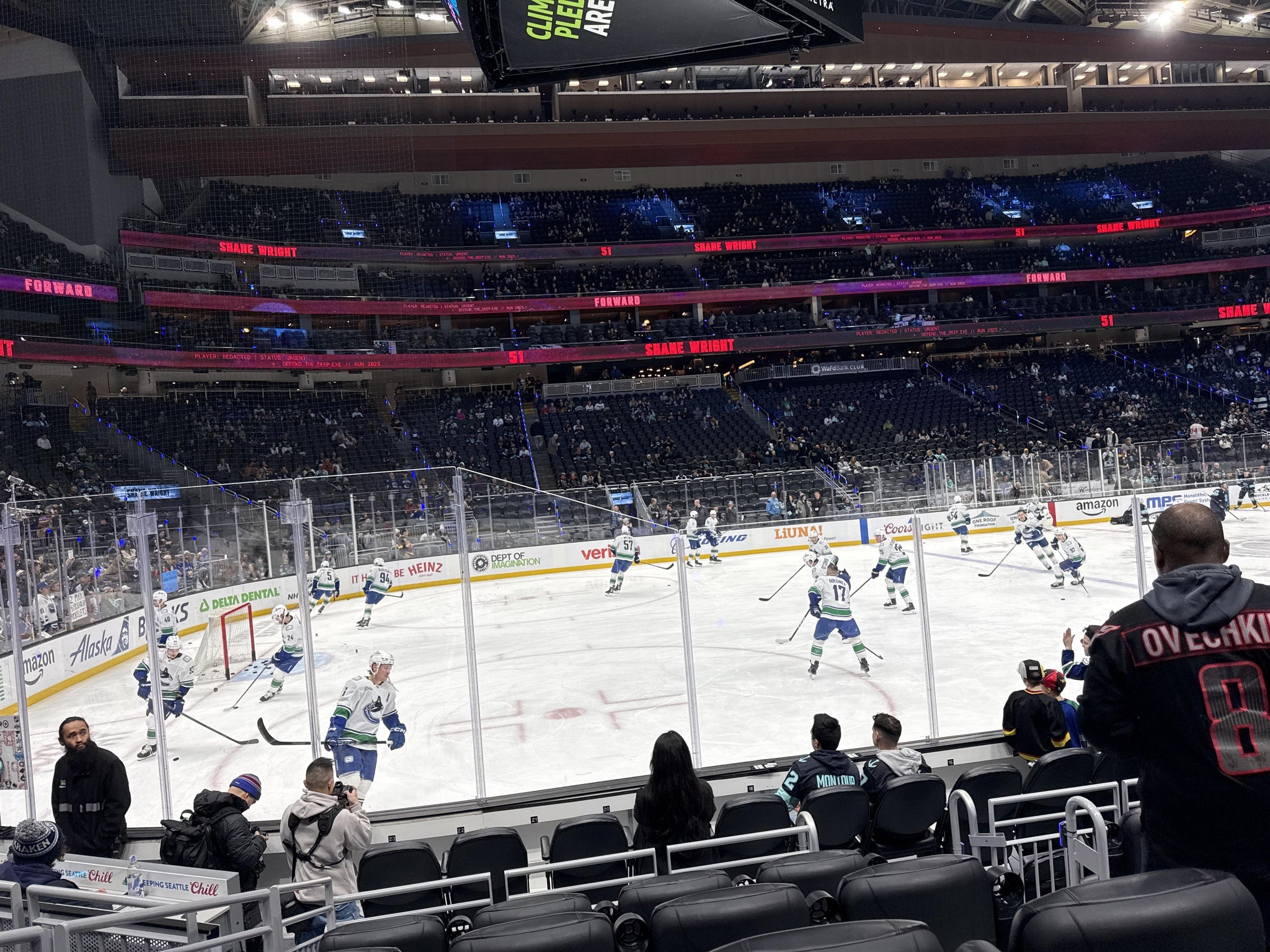 Real Fan View taken from Section 3 at Climate Pledge Arena by Emily H