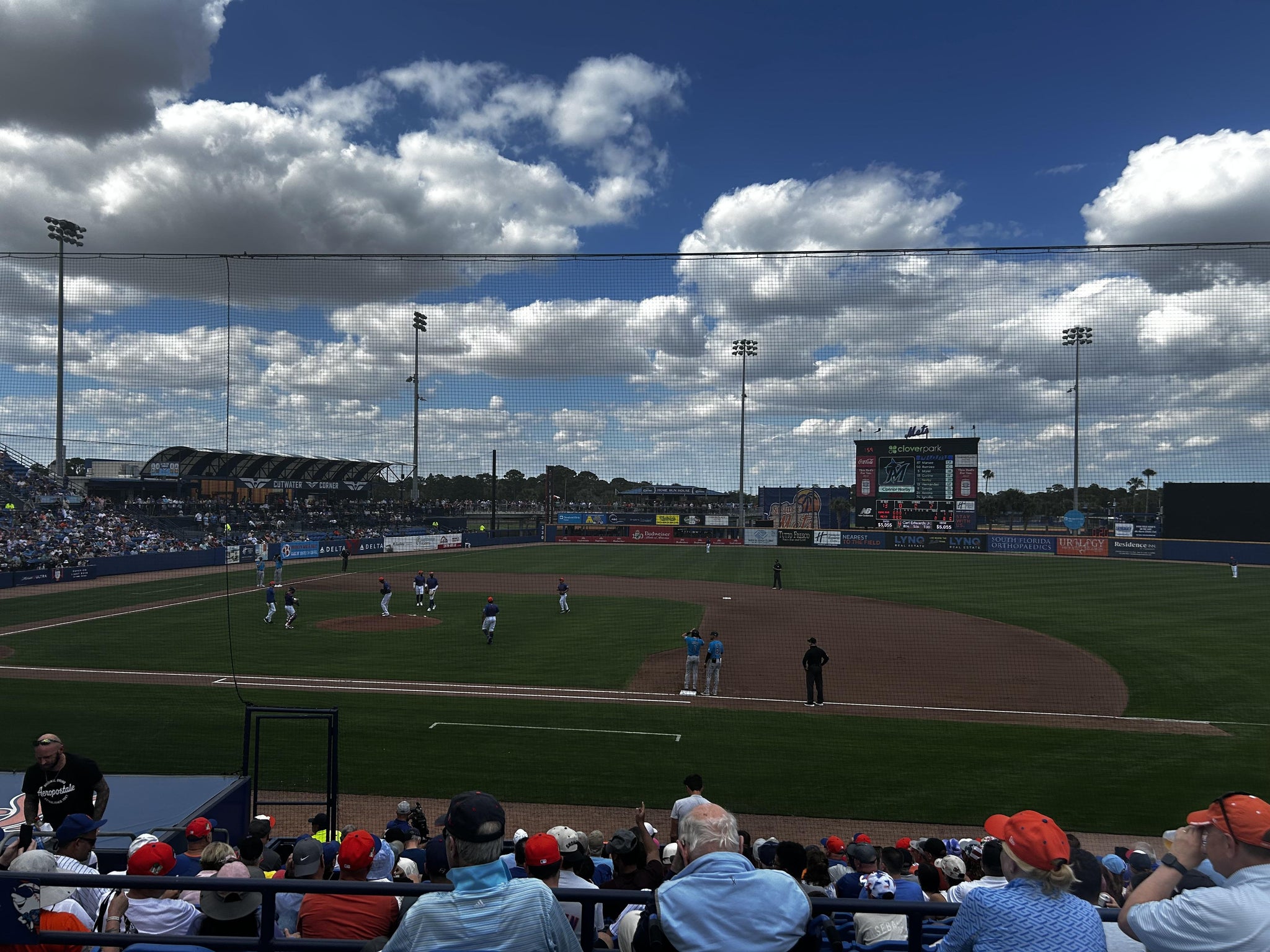 Real Fan View taken from Section 105 at Clover Park - Port St. Lucie by Lynne L