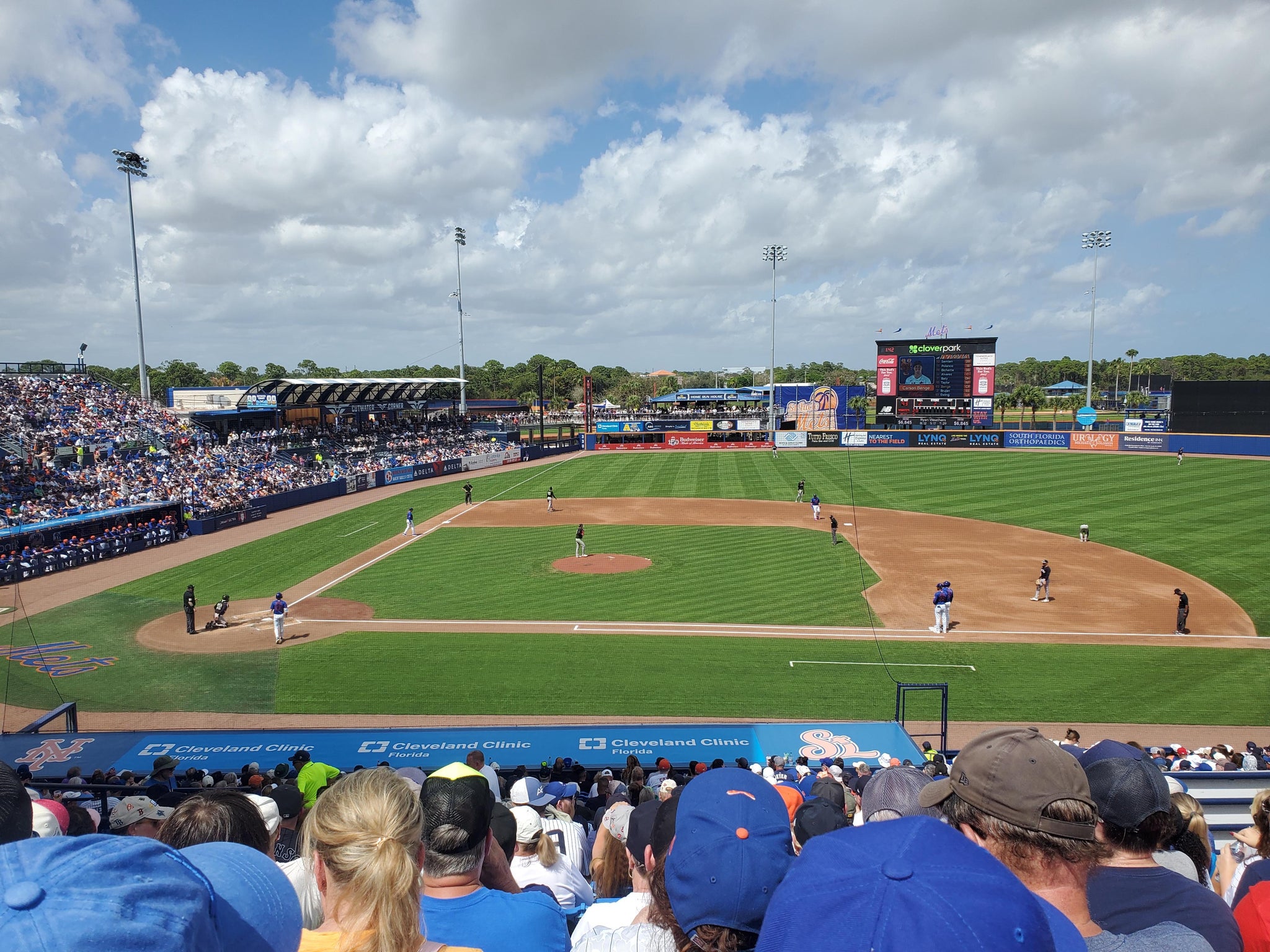 Real Fan View taken from Section 106 at Clover Park - Port St. Lucie by John S