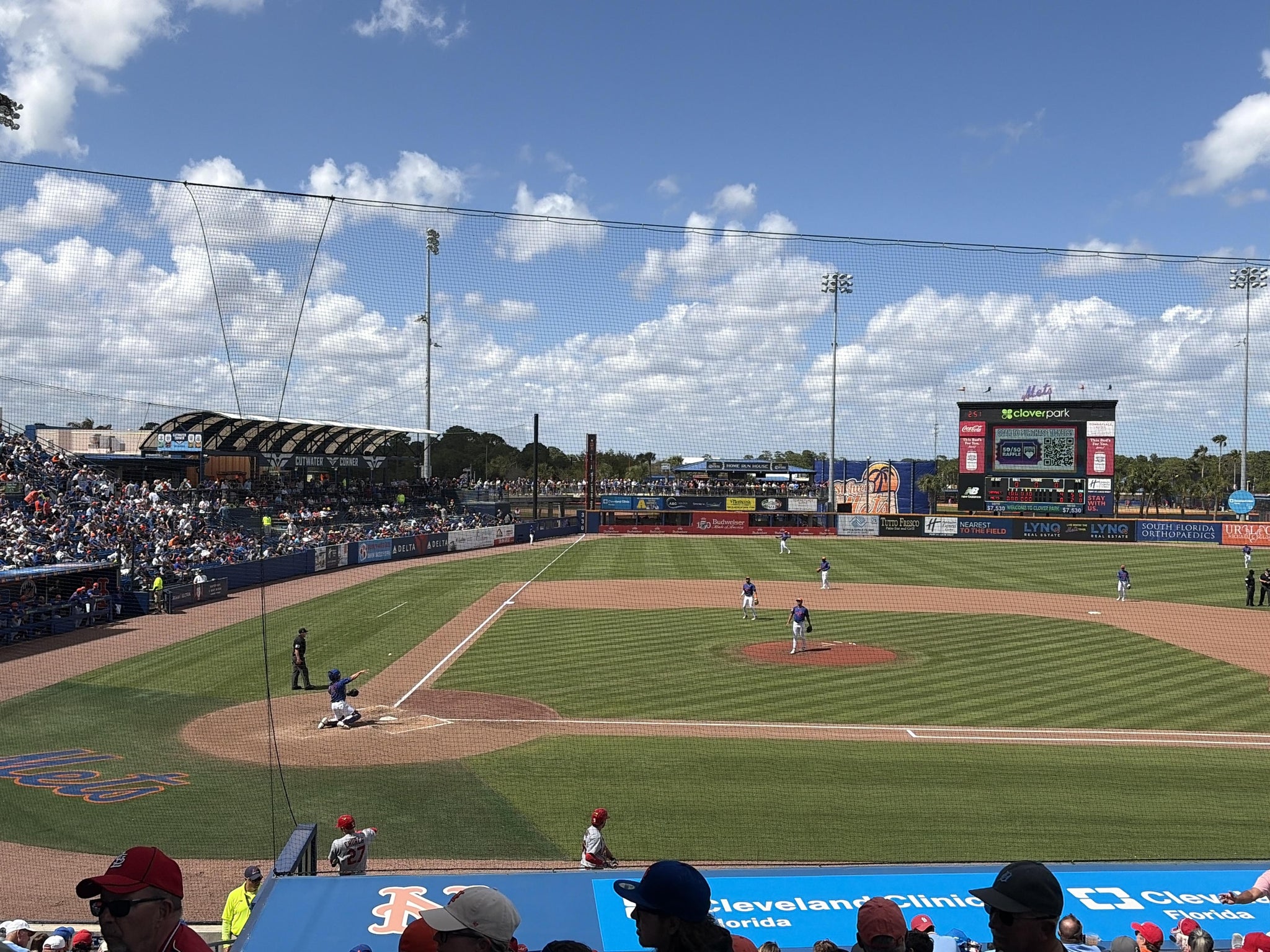 Real Fan View taken from Section 107 at Clover Park - Port St. Lucie by Denise S