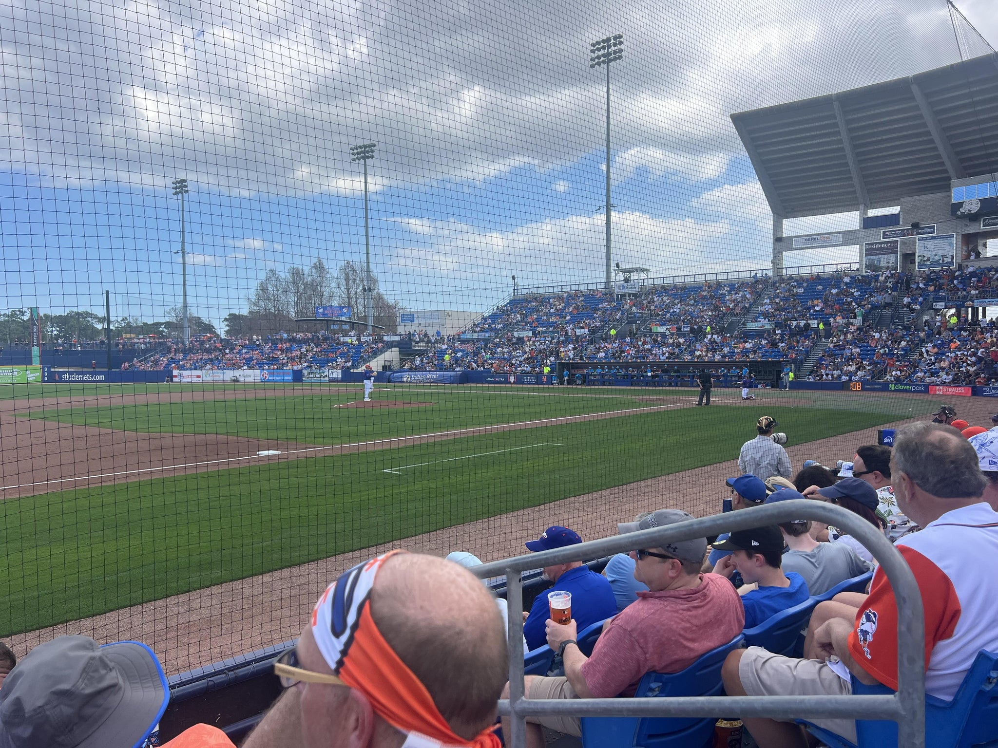 Real Fan View taken from Section 16 at Clover Park - Port St. Lucie by Kenneth D