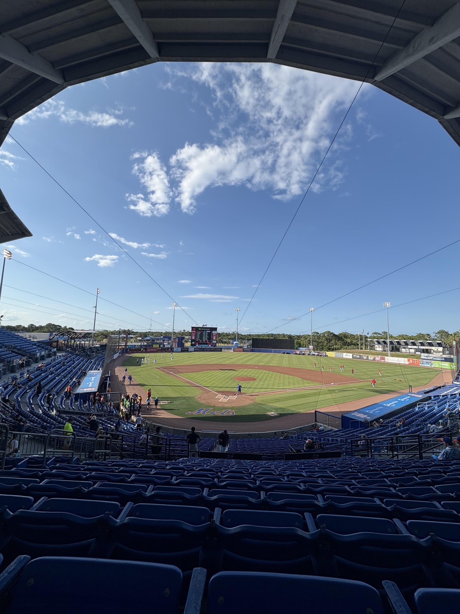 Real Fan View taken from General Admission at Clover Park - Port St. Lucie by Anonymous User