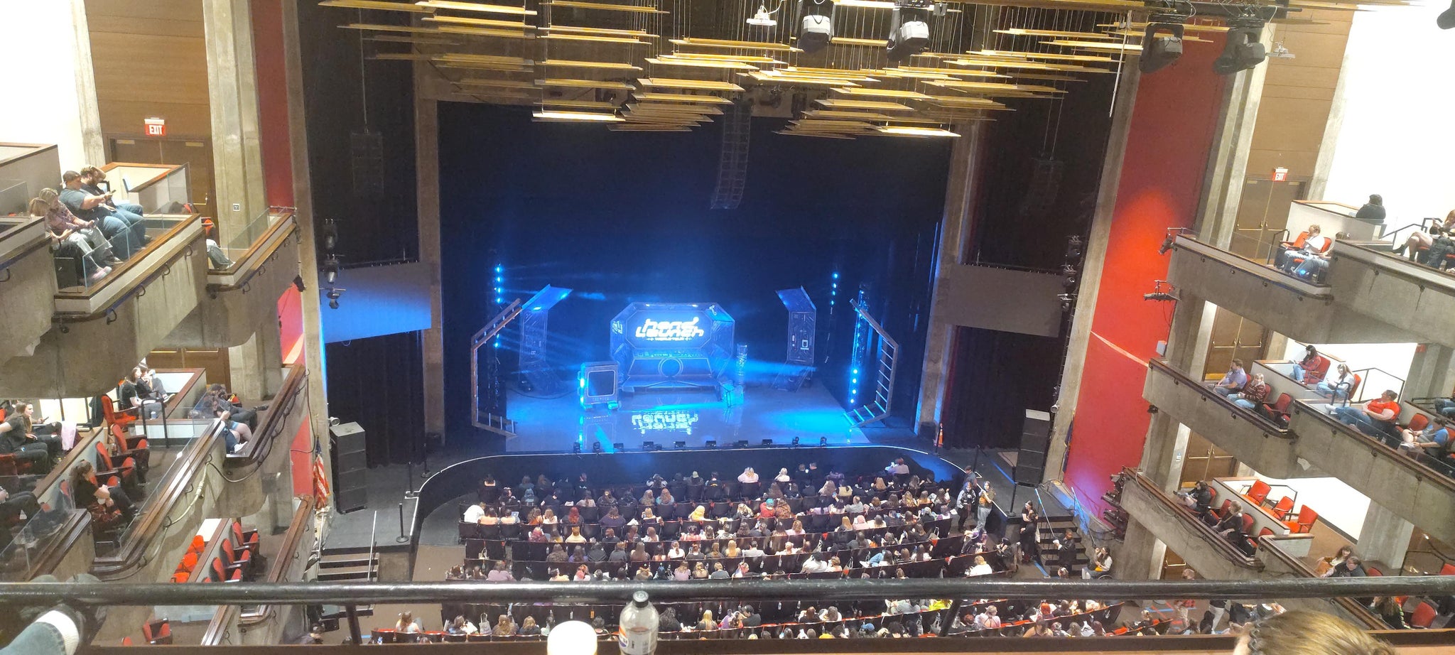 Real Fan View taken from Third Terrace Left at Clowes Memorial Hall by Emily P