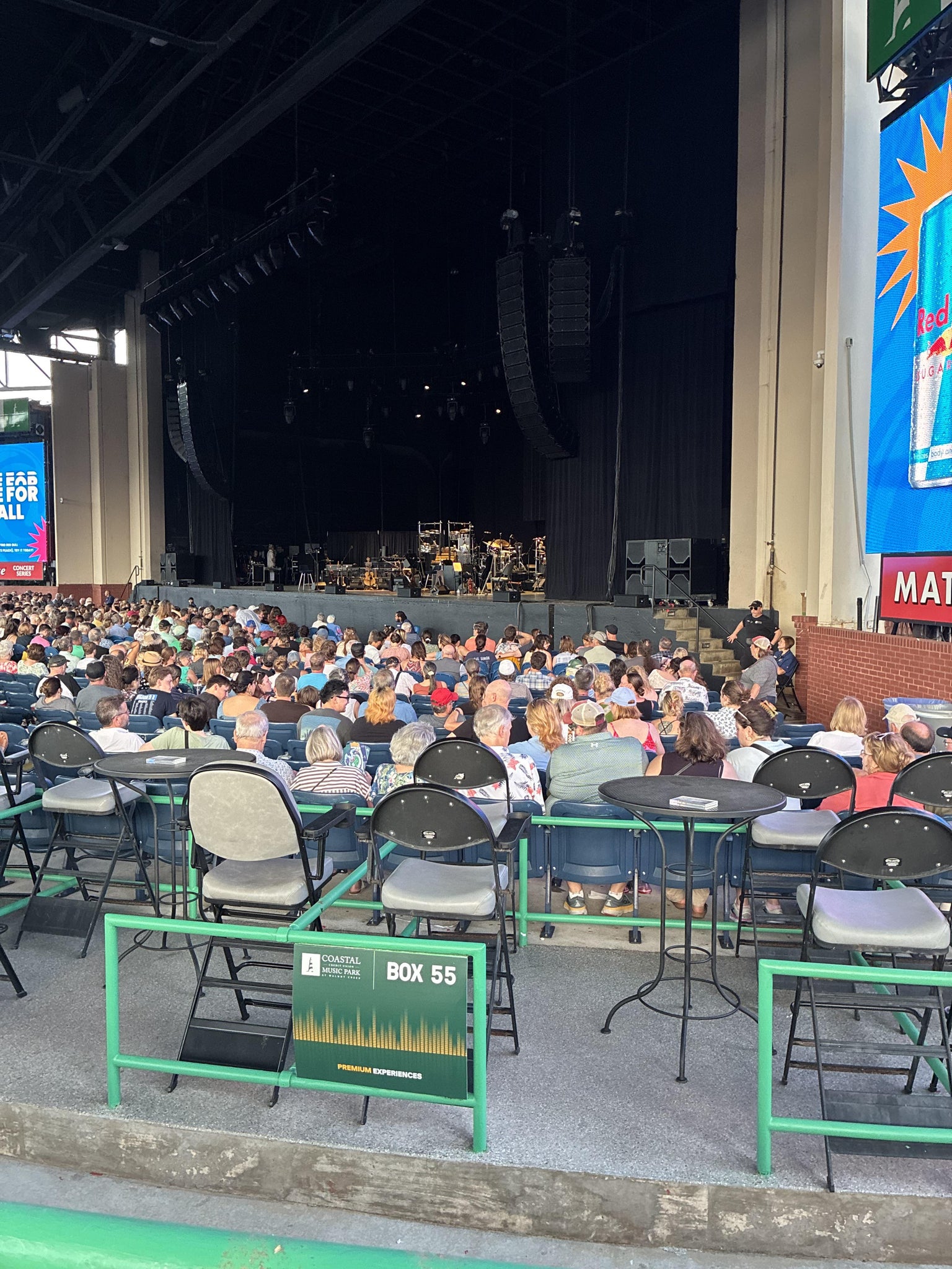 Real Fan View taken from Section 4 at Coastal Credit Union Music Park at Walnut Creek by Aaron G
