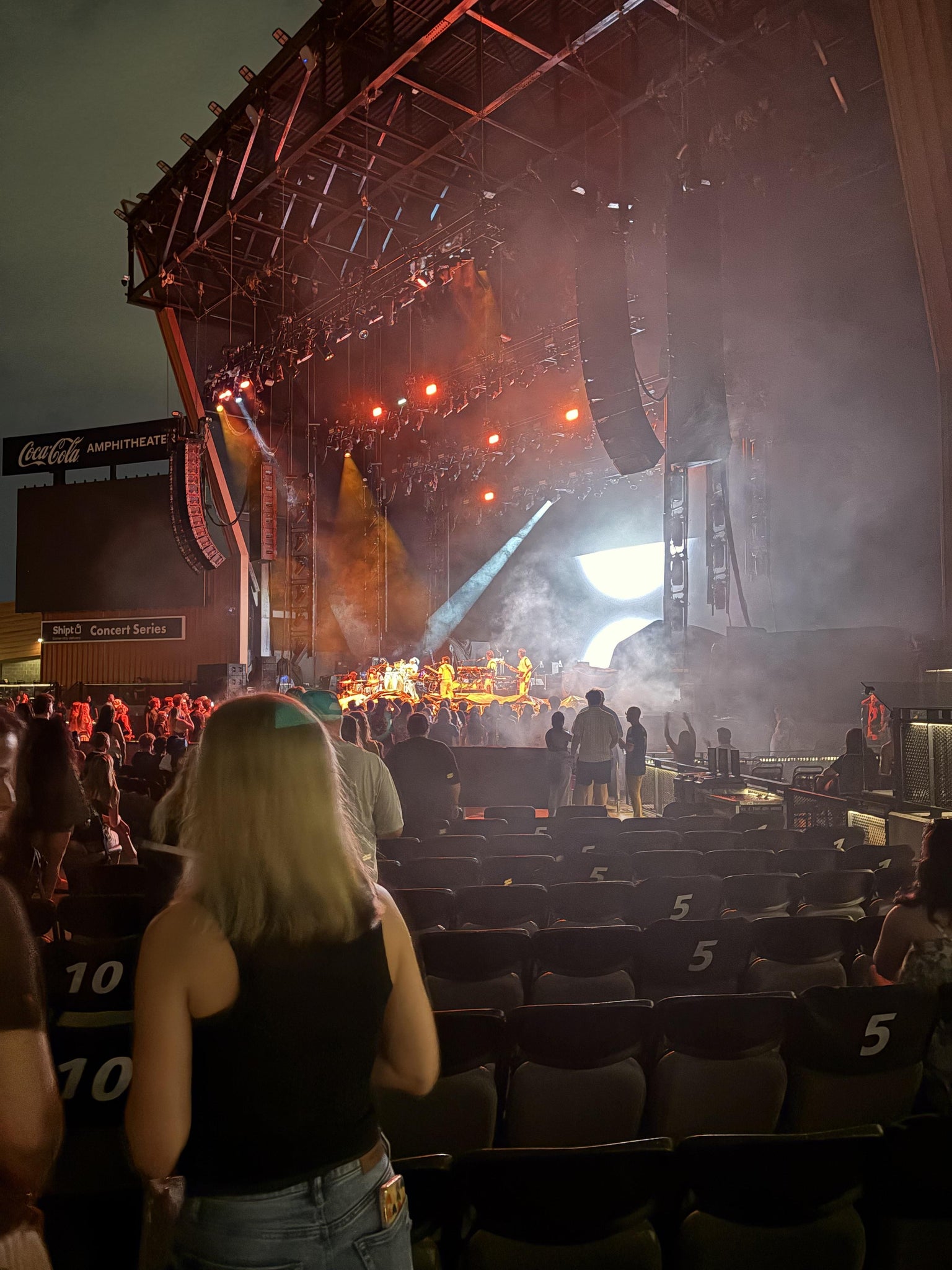 Real Fan View taken from Section 1 at Coca-Cola Amphitheater by Lesley H