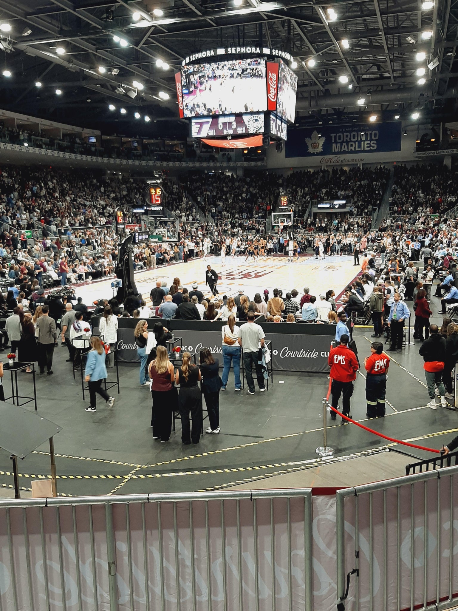 Real Fan View taken from Section 104 at Coca-Cola Coliseum by Lindsey M