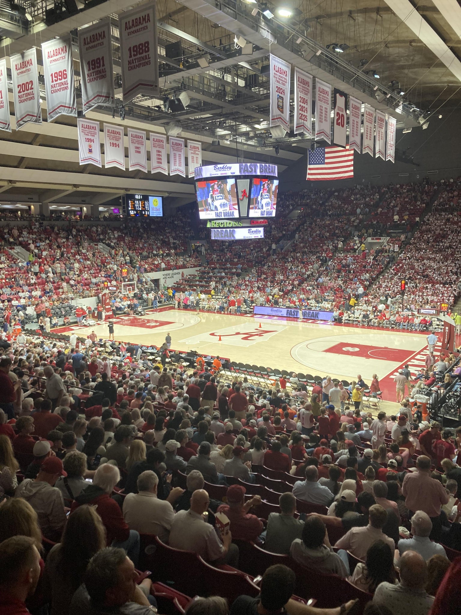 Real Fan View taken from Section A at Coleman Coliseum by Chelsea R