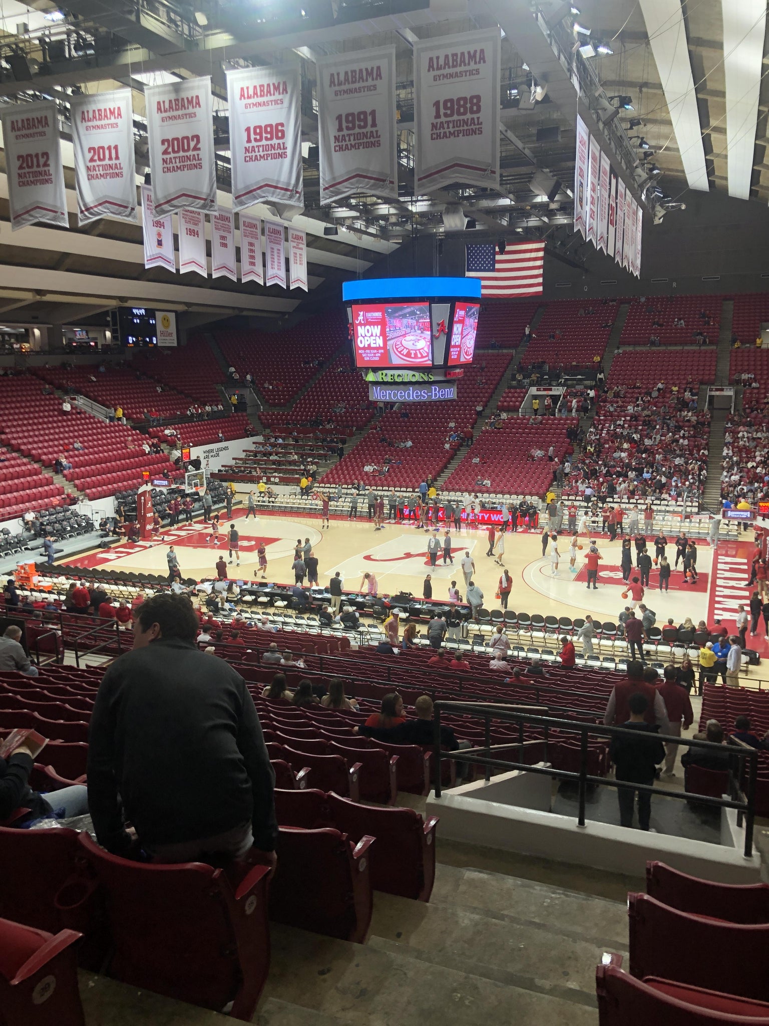 Real Fan View taken from Section B at Coleman Coliseum by Paul J