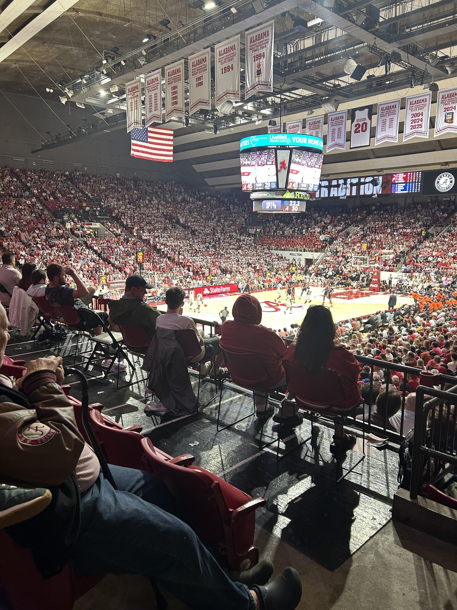 Real Fan View taken from Section H at Coleman Coliseum by Henry M