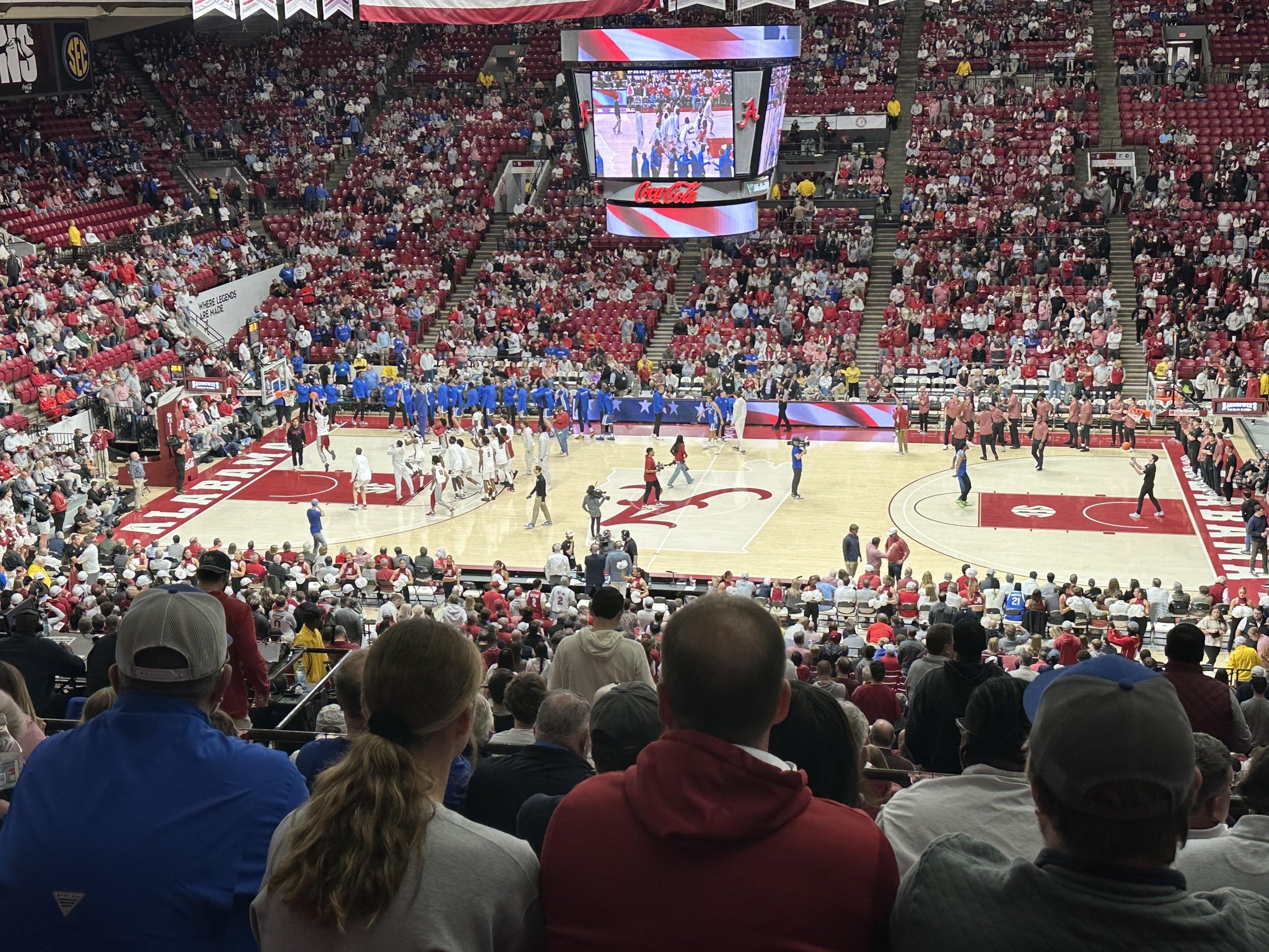 Real Fan View taken from Section P at Coleman Coliseum by Troy B