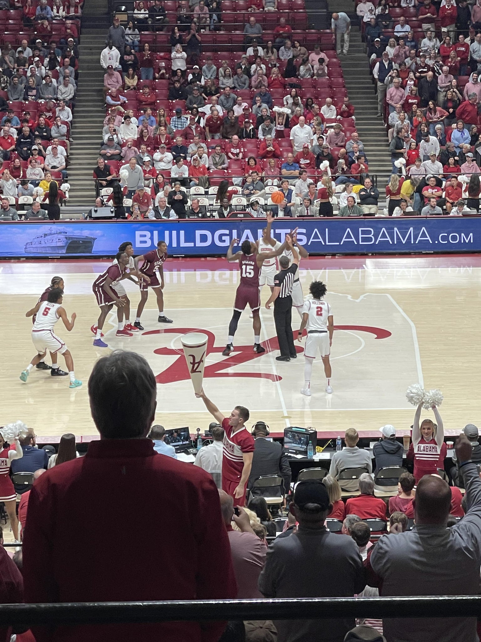 Real Fan View taken from Section Q at Coleman Coliseum by Stacy A
