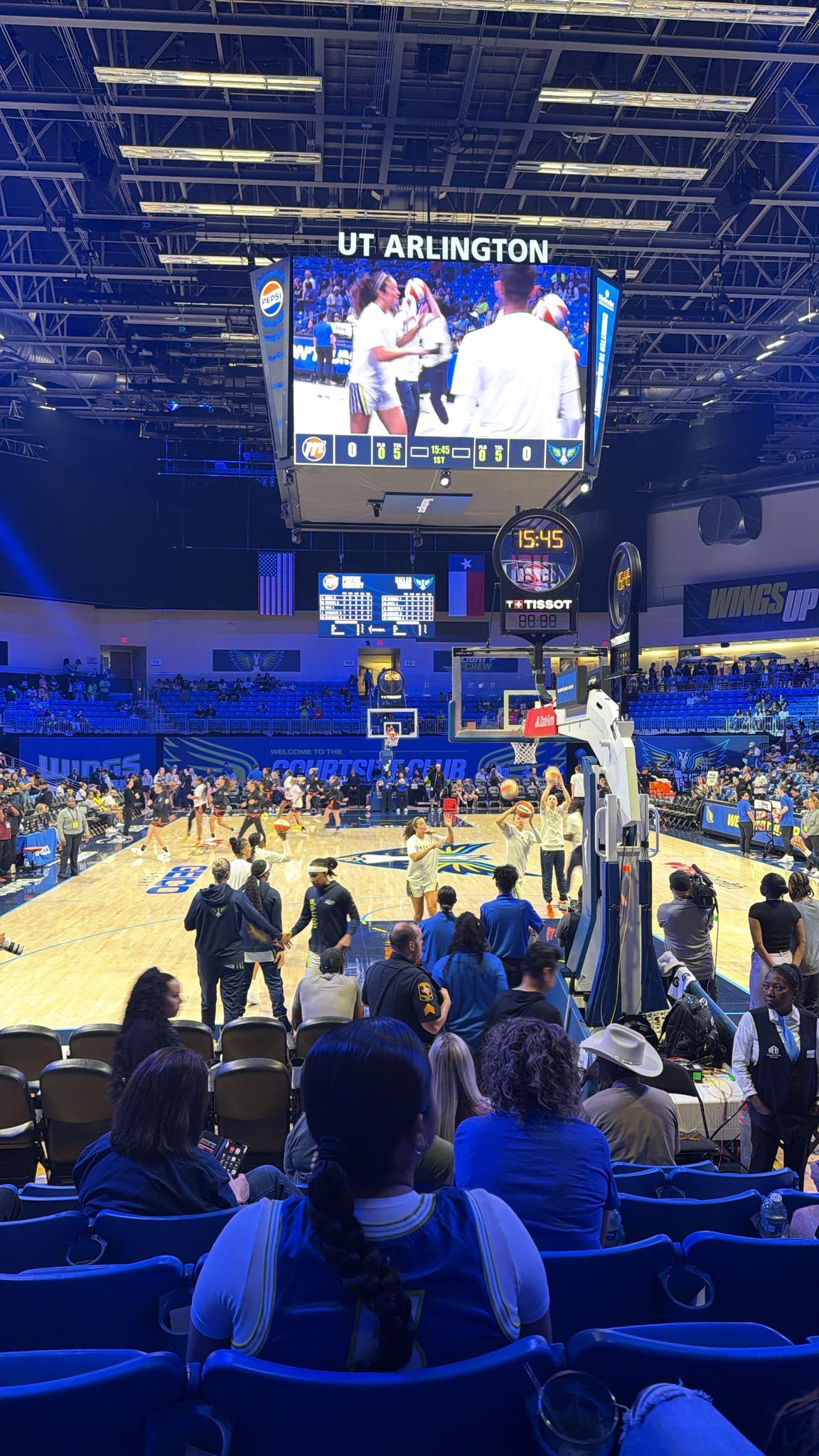 Real Fan View taken from Section 106 at College Park Center by Brittnee R